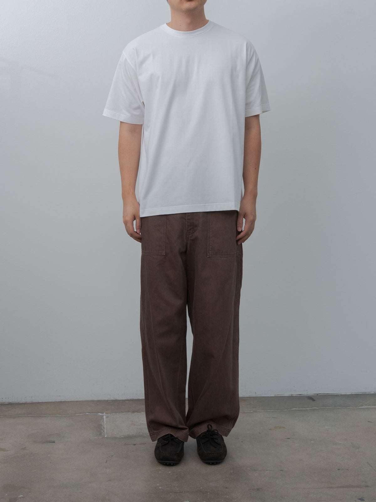 Namu Shop - Yleve Sun-Faded Cotton Twill Pants - Sage, Moca