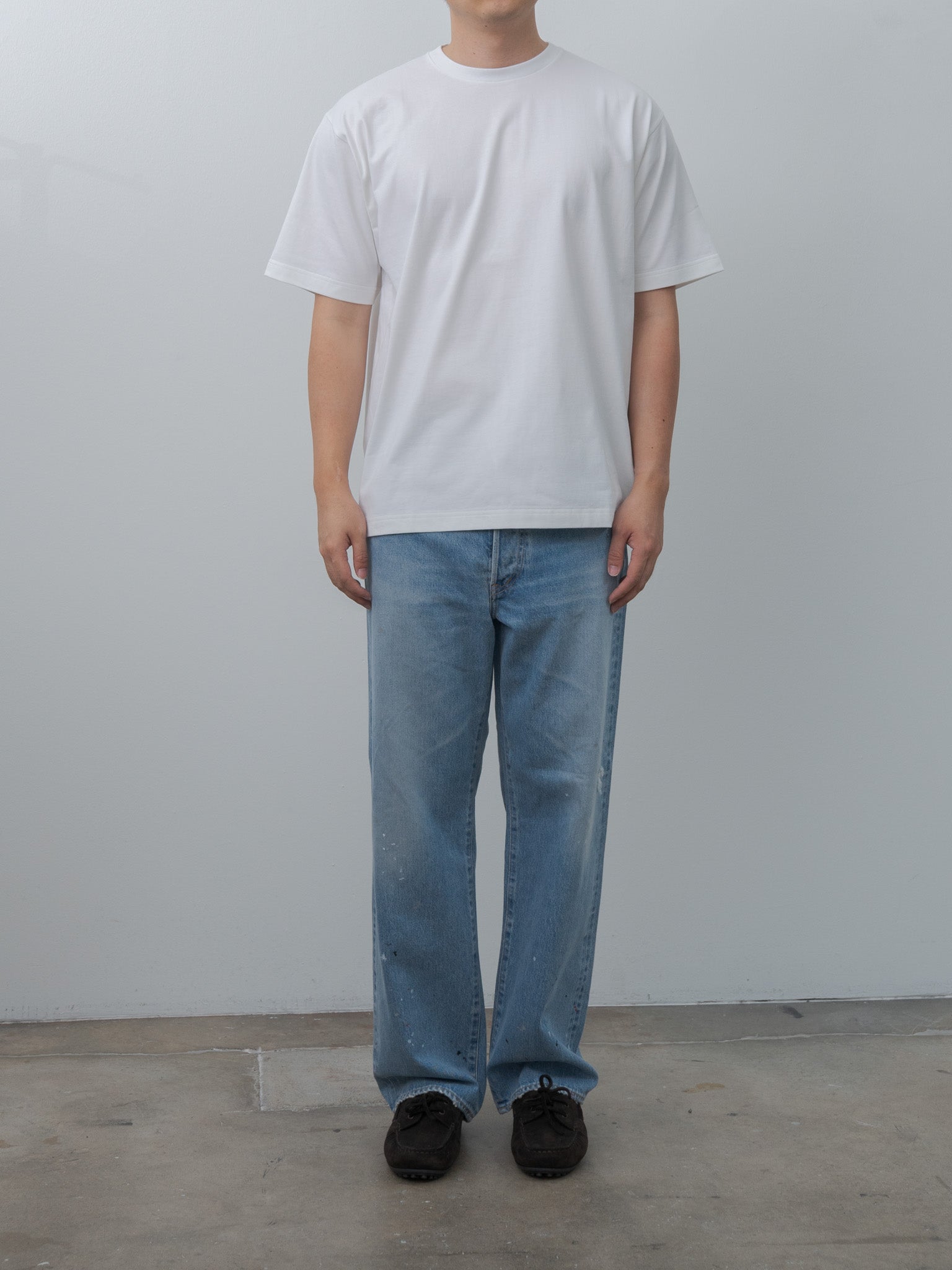 Namu Shop - Yleve Used-Finished 13.5oz Straight Denim - Indigo