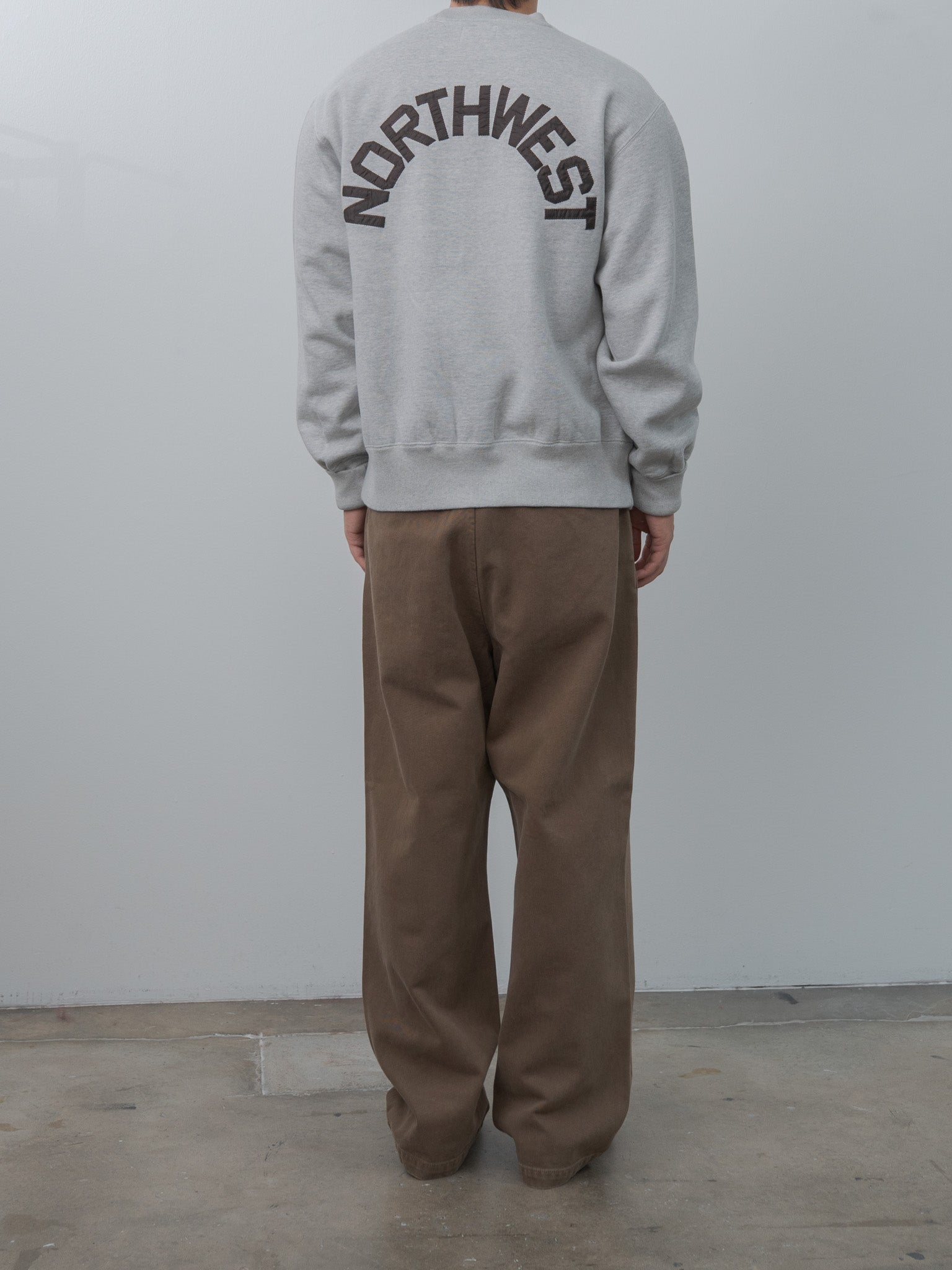 Namu Shop - Unlikely Simple Sweat Crew "NORTH WEST"