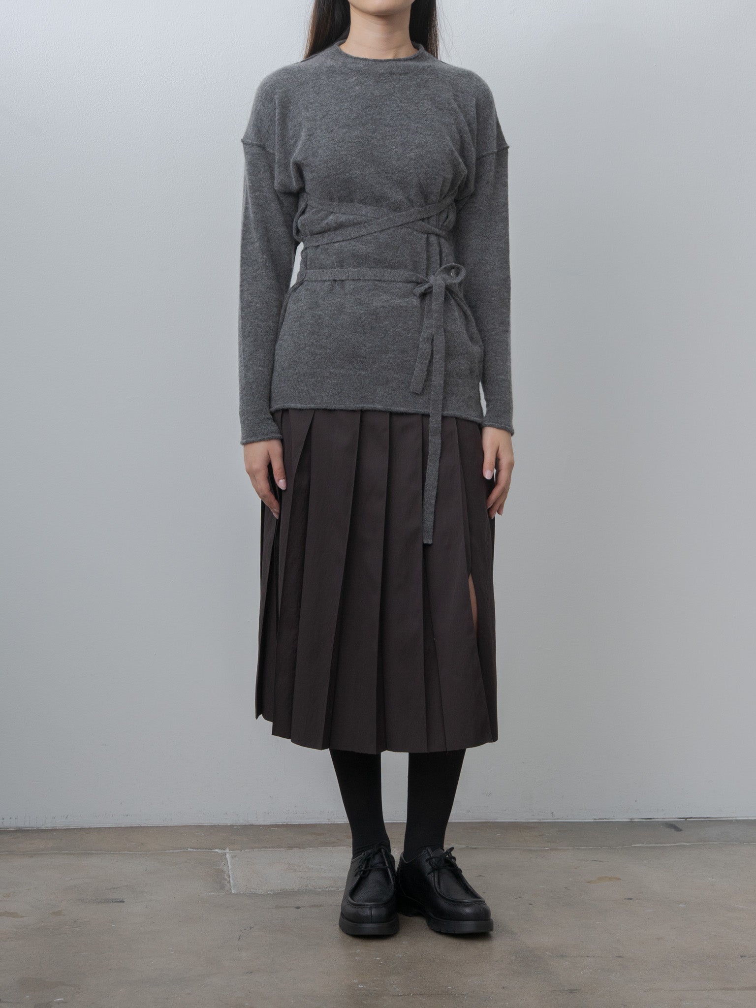 Namu Shop - Rus KENBAN Skirt - Chocolate