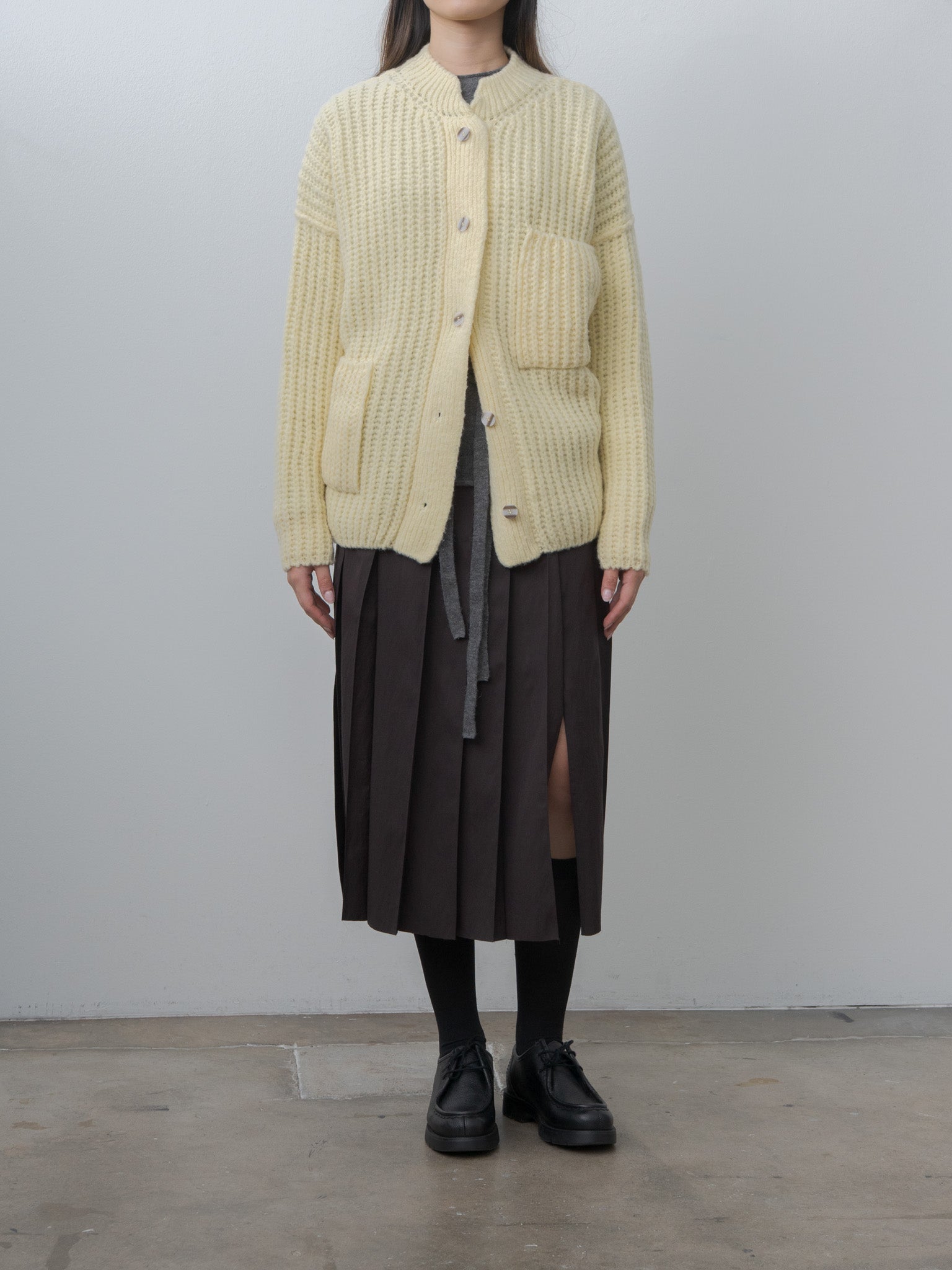 Namu Shop - Rus KENBAN Skirt - Chocolate