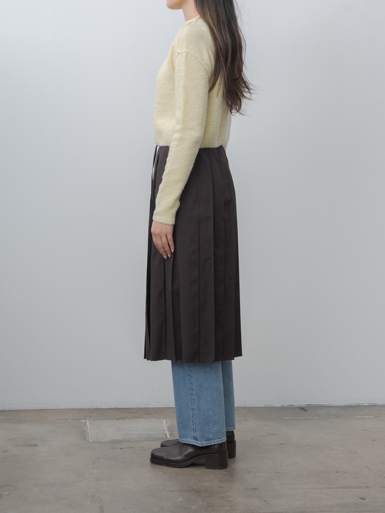 Namu Shop - Lemaire Piped Boots 40 - Dark Brown