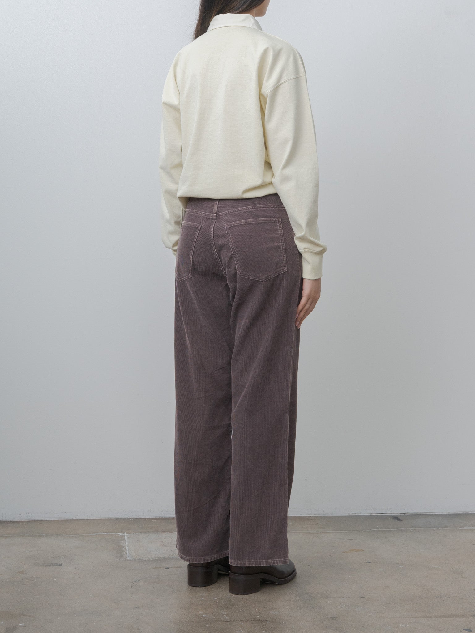 Namu Shop - Yleve Pigment-Dyed Cotton Rugby Shirt - Cream