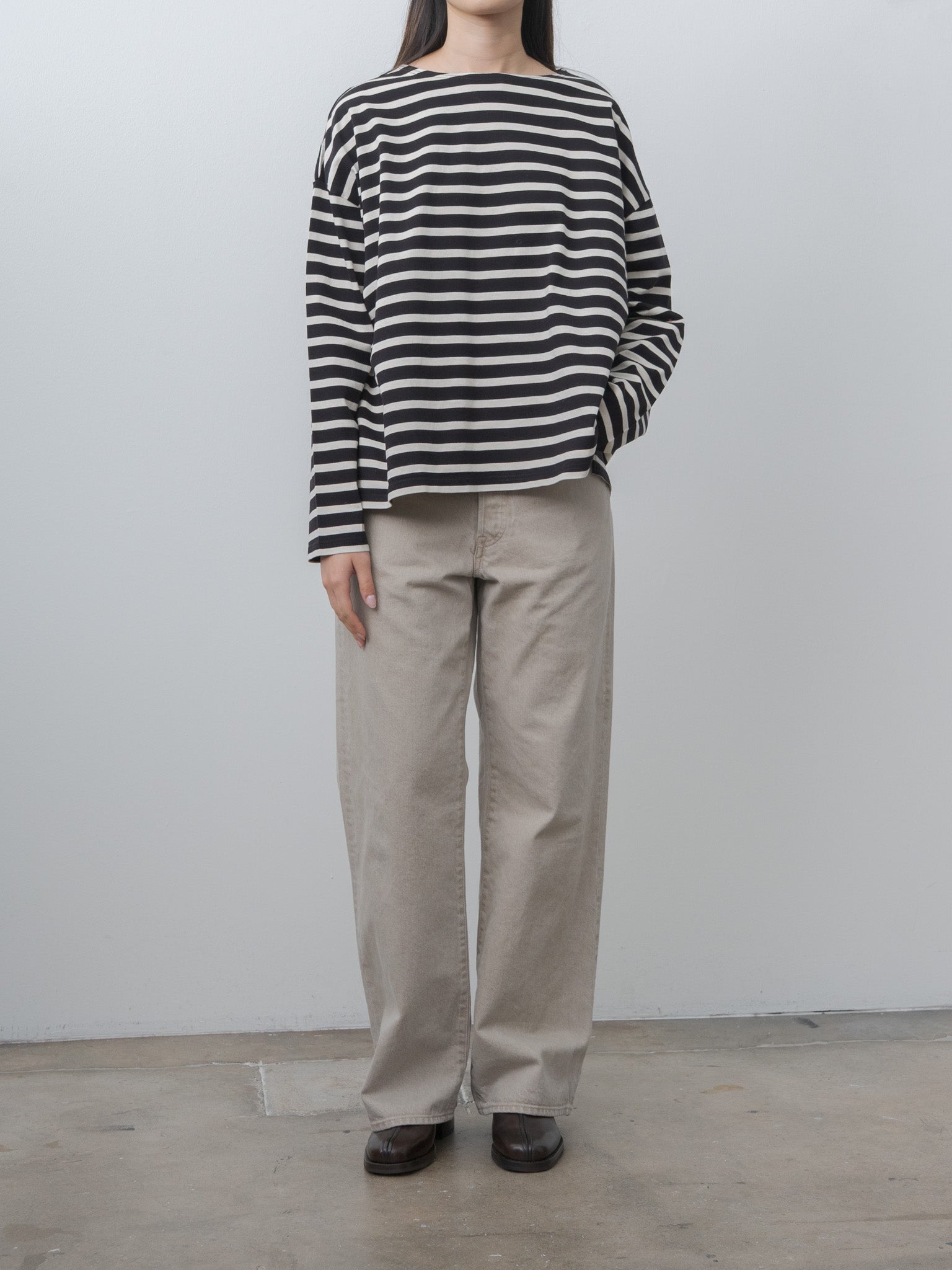 Namu Shop - Ichi Antiquites Cotton Stripe Pullover Tee