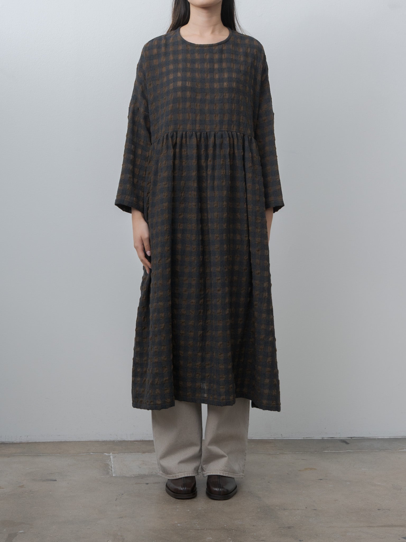 Namu Shop - Ichi Antiquites C/W Gingham Check Dress