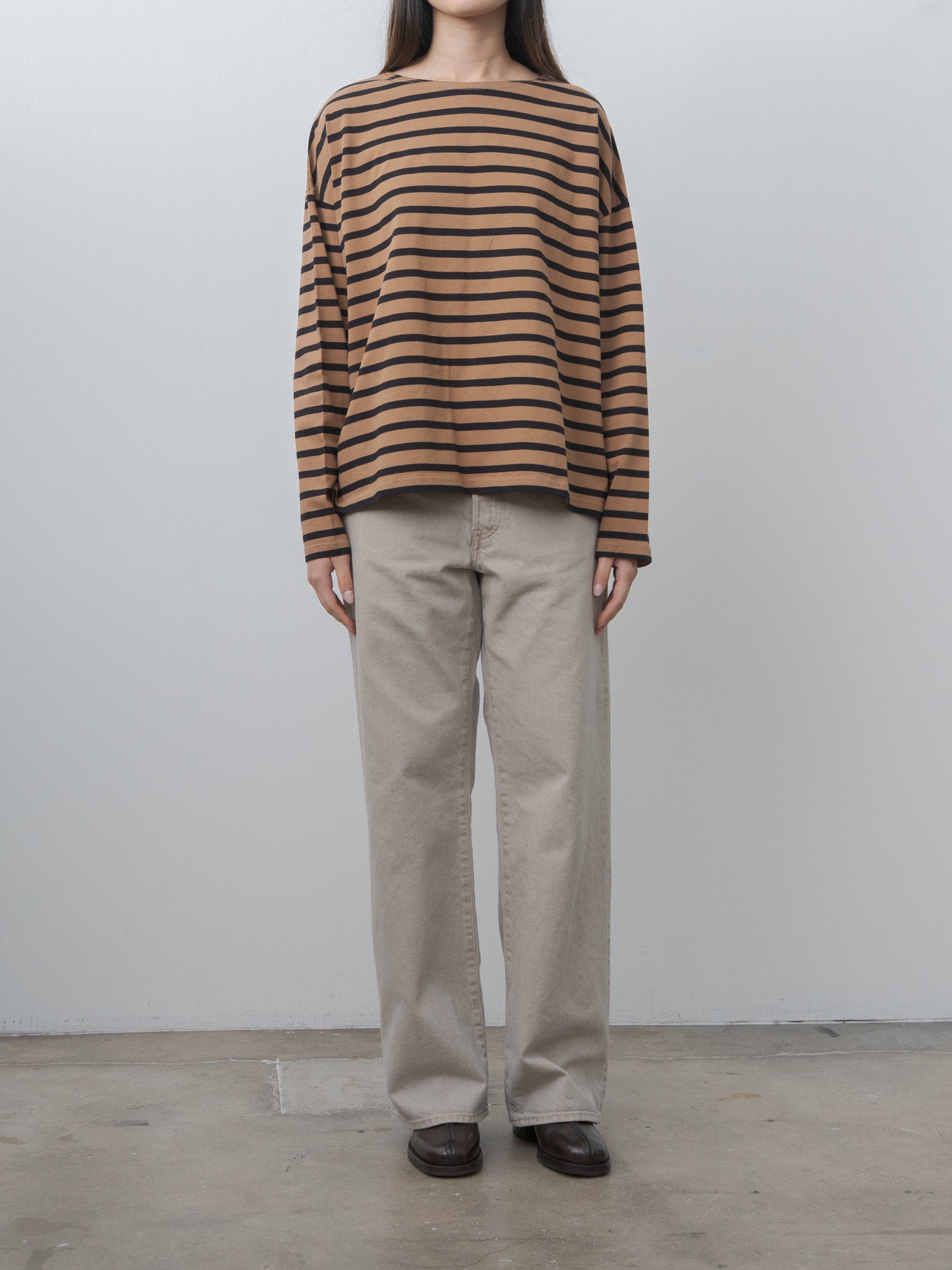 Namu Shop - Ichi Antiquites Cotton Stripe Pullover Tee