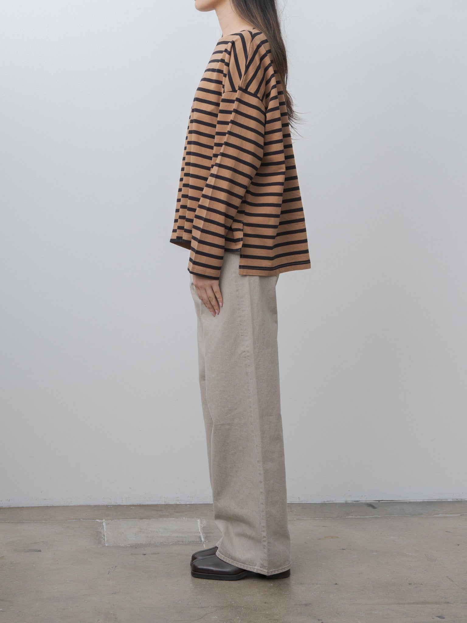 Namu Shop - Ichi Antiquites Cotton Stripe Pullover Tee
