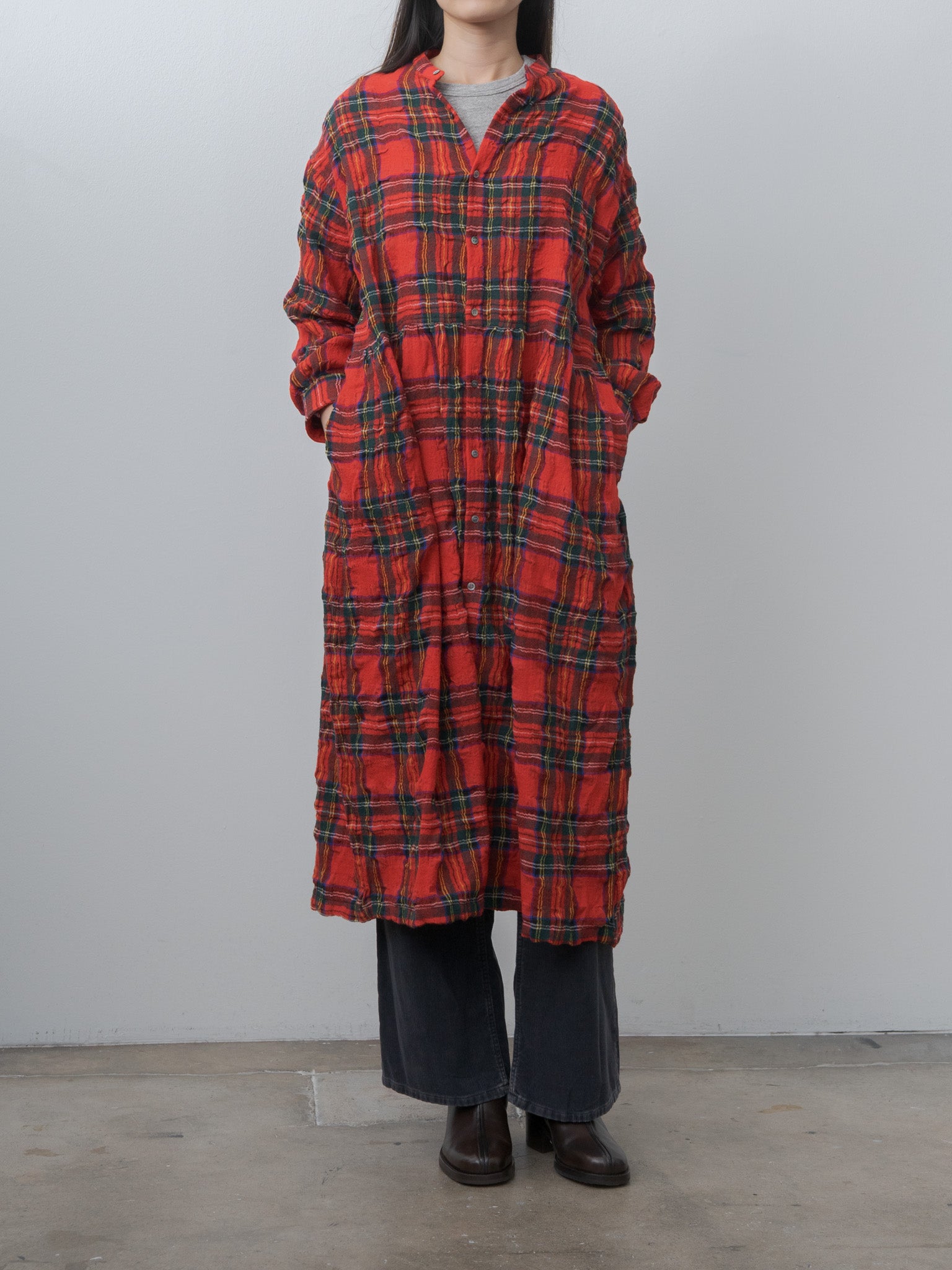 Namu Shop - Ichi Antiquites C/W Tartan Check Dress
