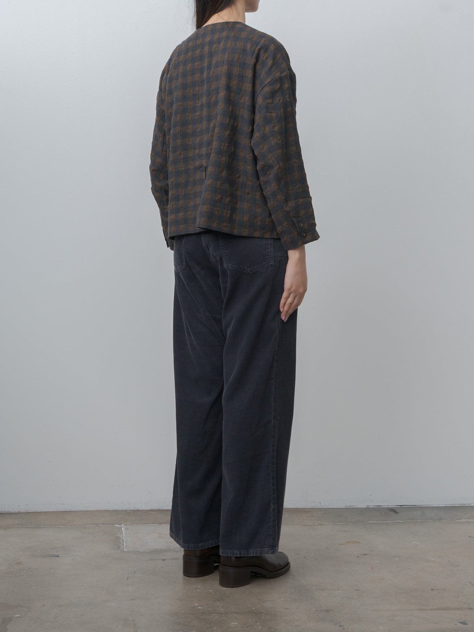 Namu Shop - Ichi Antiquites C/W Gingham Check Jacket