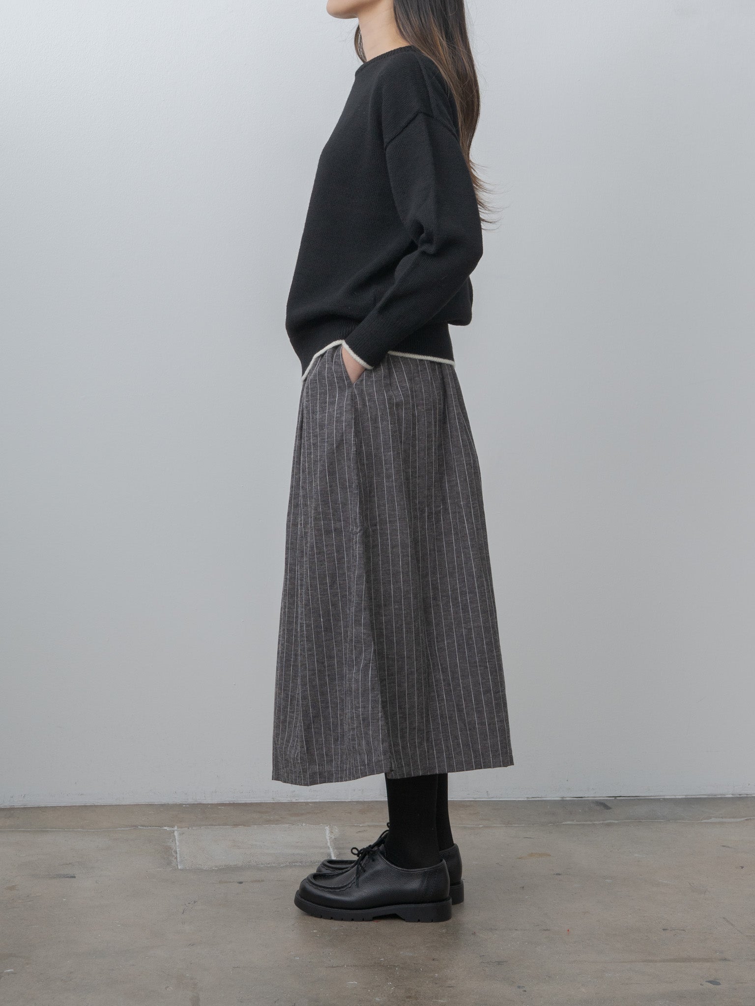 Namu Shop - Ichi Antiquites Pinstripe Skirt