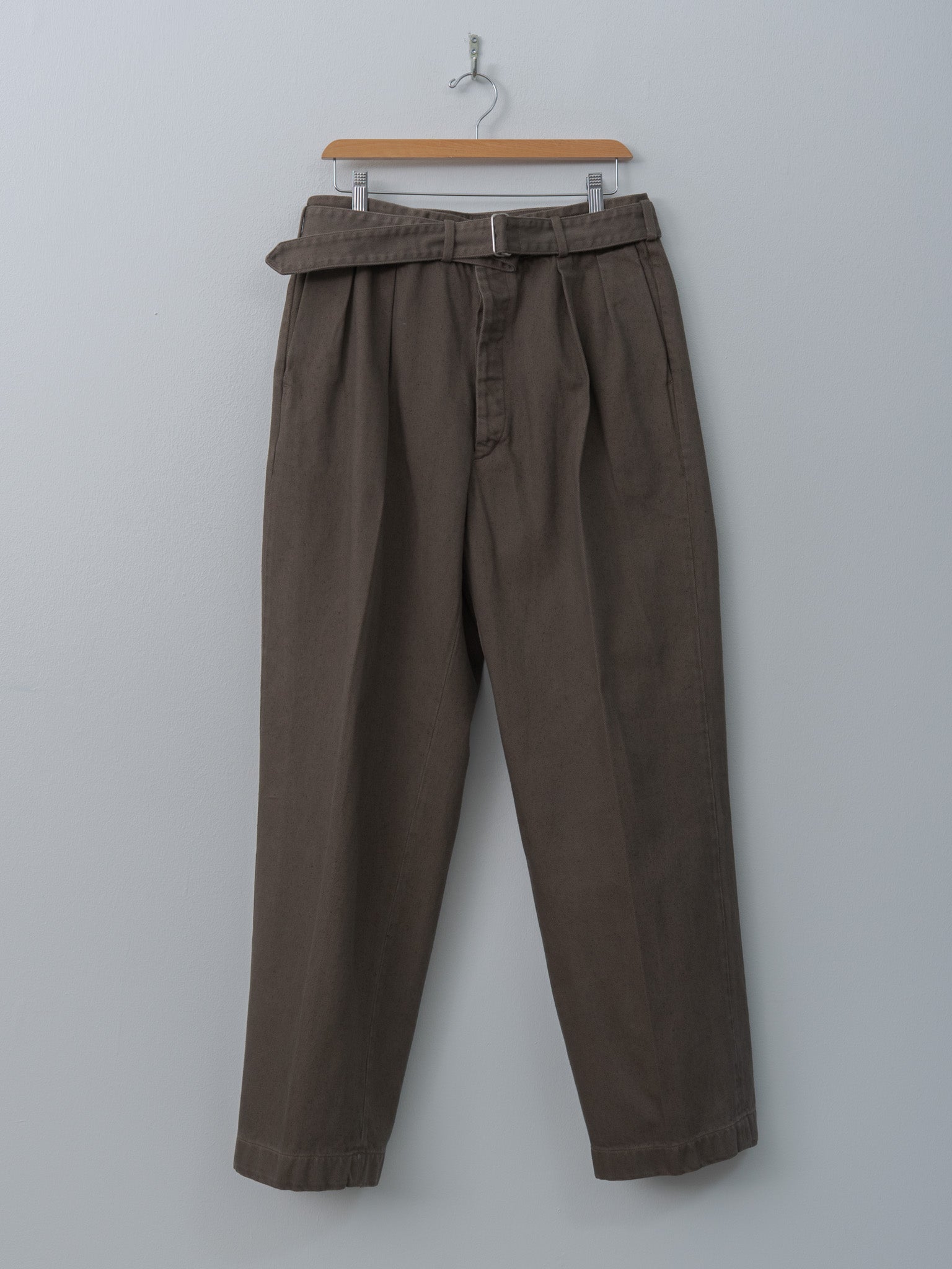 Namu Shop - Kaptain Sunshine Dyed Denim Riviera Pants - Cub Brown