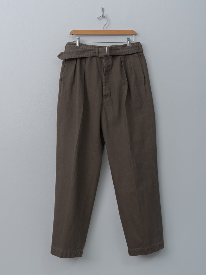 Namu Shop - Kaptain Sunshine Dyed Denim Riviera Pants - Cub Brown