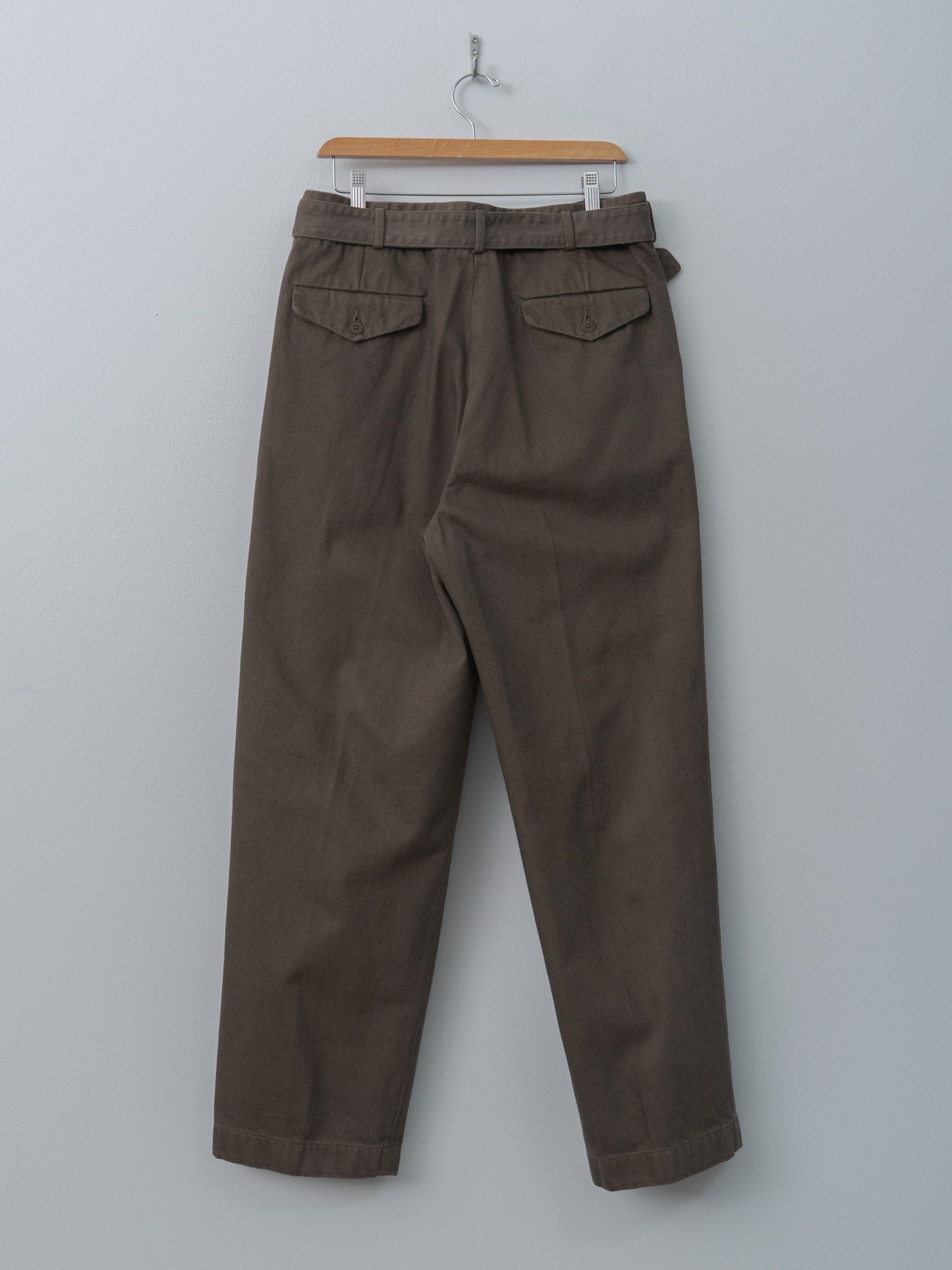 Namu Shop - Kaptain Sunshine Dyed Denim Riviera Pants - Cub Brown