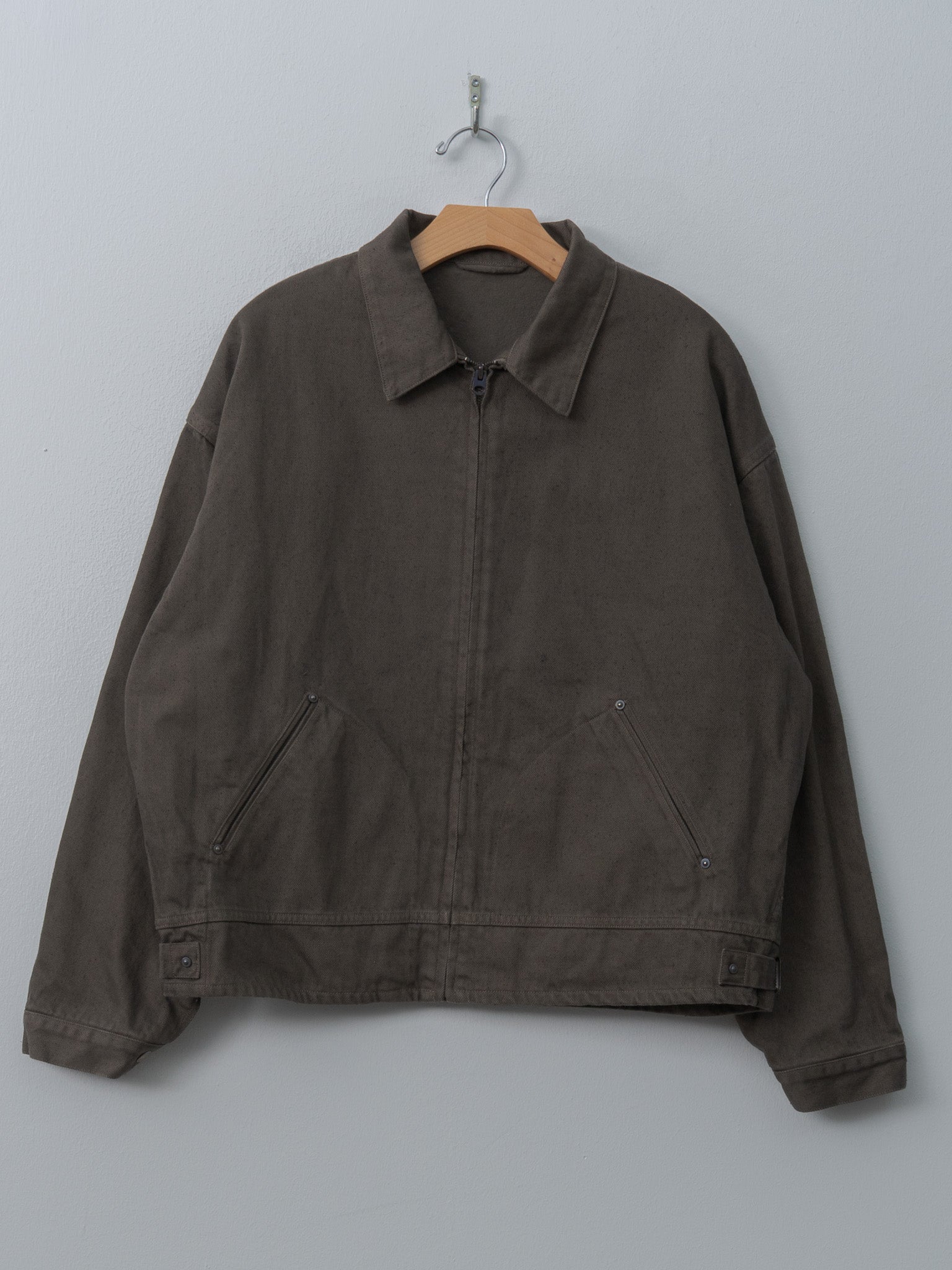Namu Shop - Kaptain Sunshine Dyed Denim Work Jacket - Cub Brown