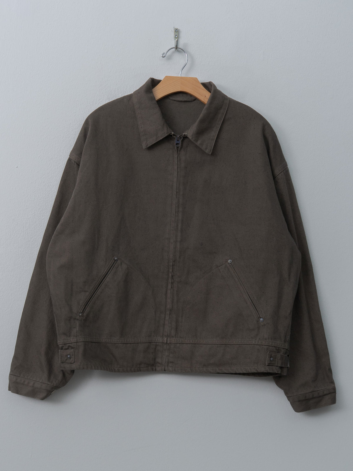 Namu Shop - Kaptain Sunshine Dyed Denim Work Jacket - Cub Brown