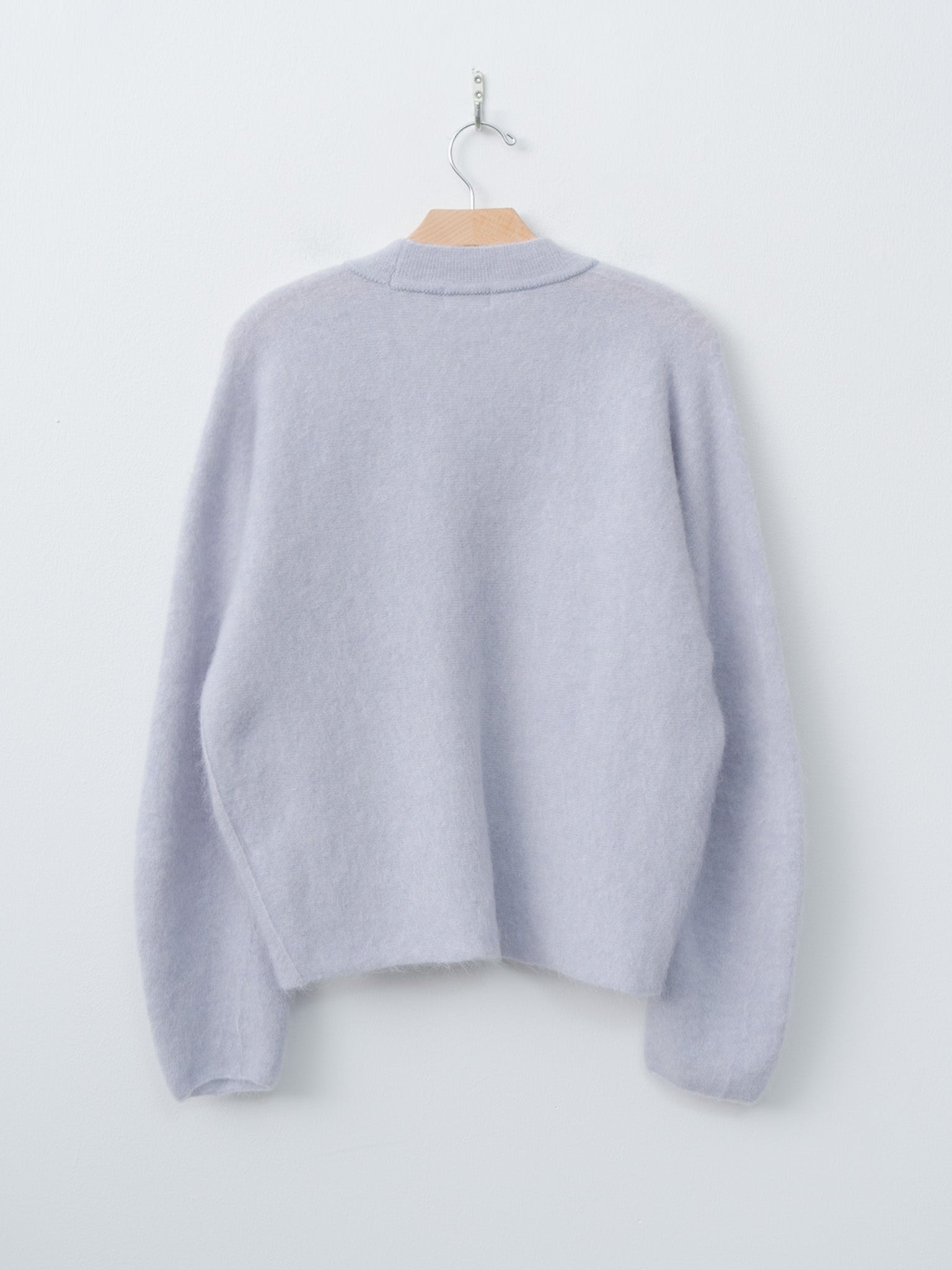 Stretch Superkid Mohair Cardigan - Ice Blue