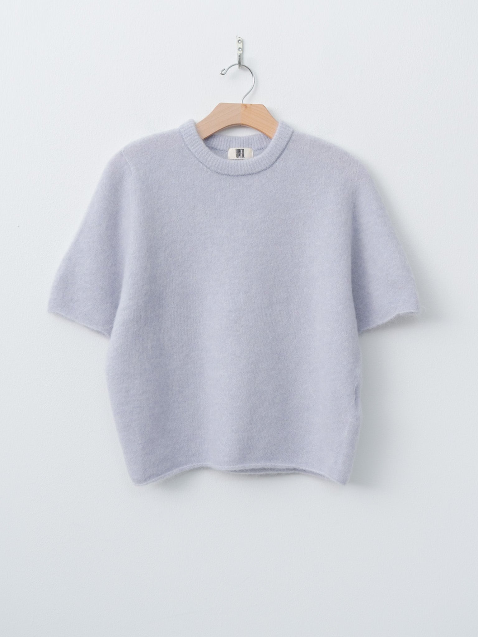 Stretch Superkid Mohair Short-Sleeve P/O - Ice Blue