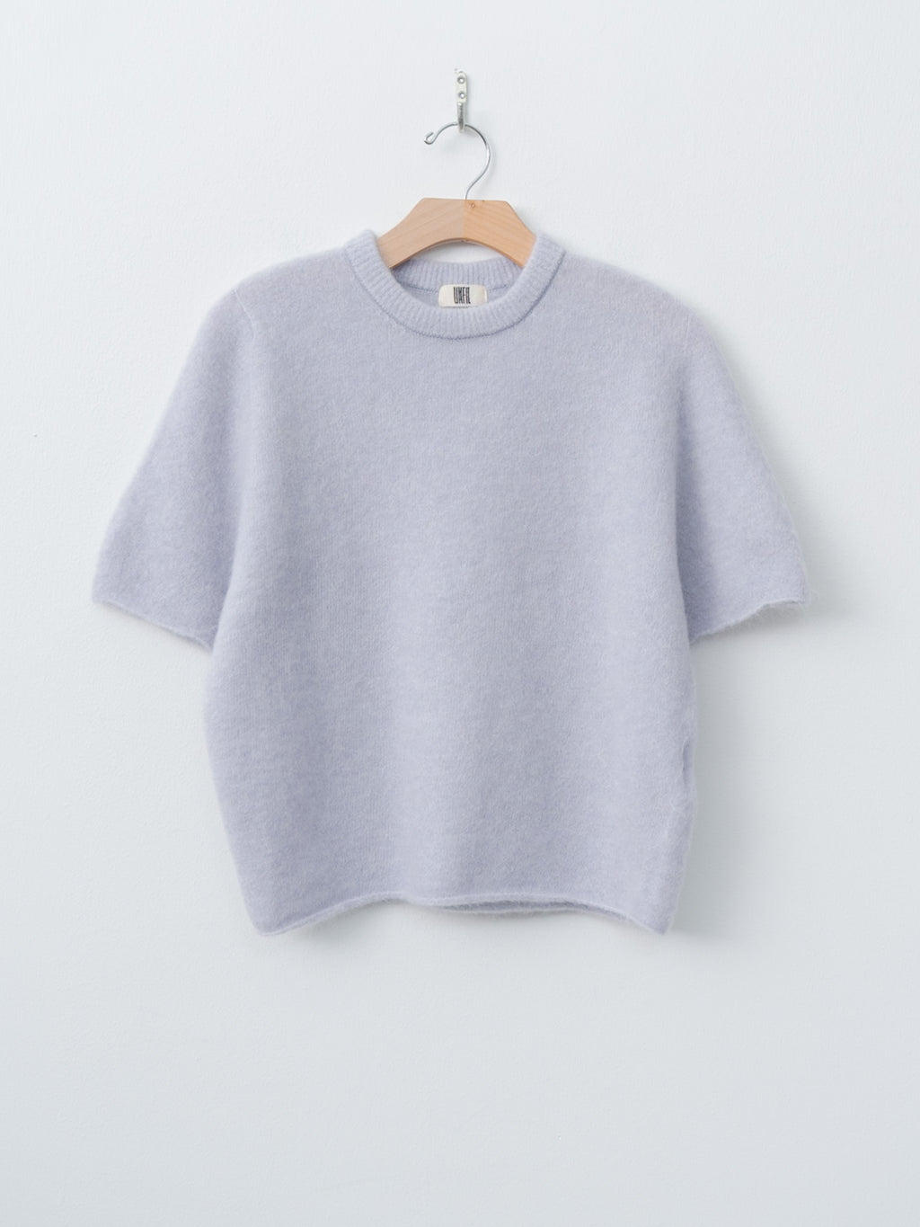 Stretch Superkid Mohair Short-Sleeve P/O - Ice Blue