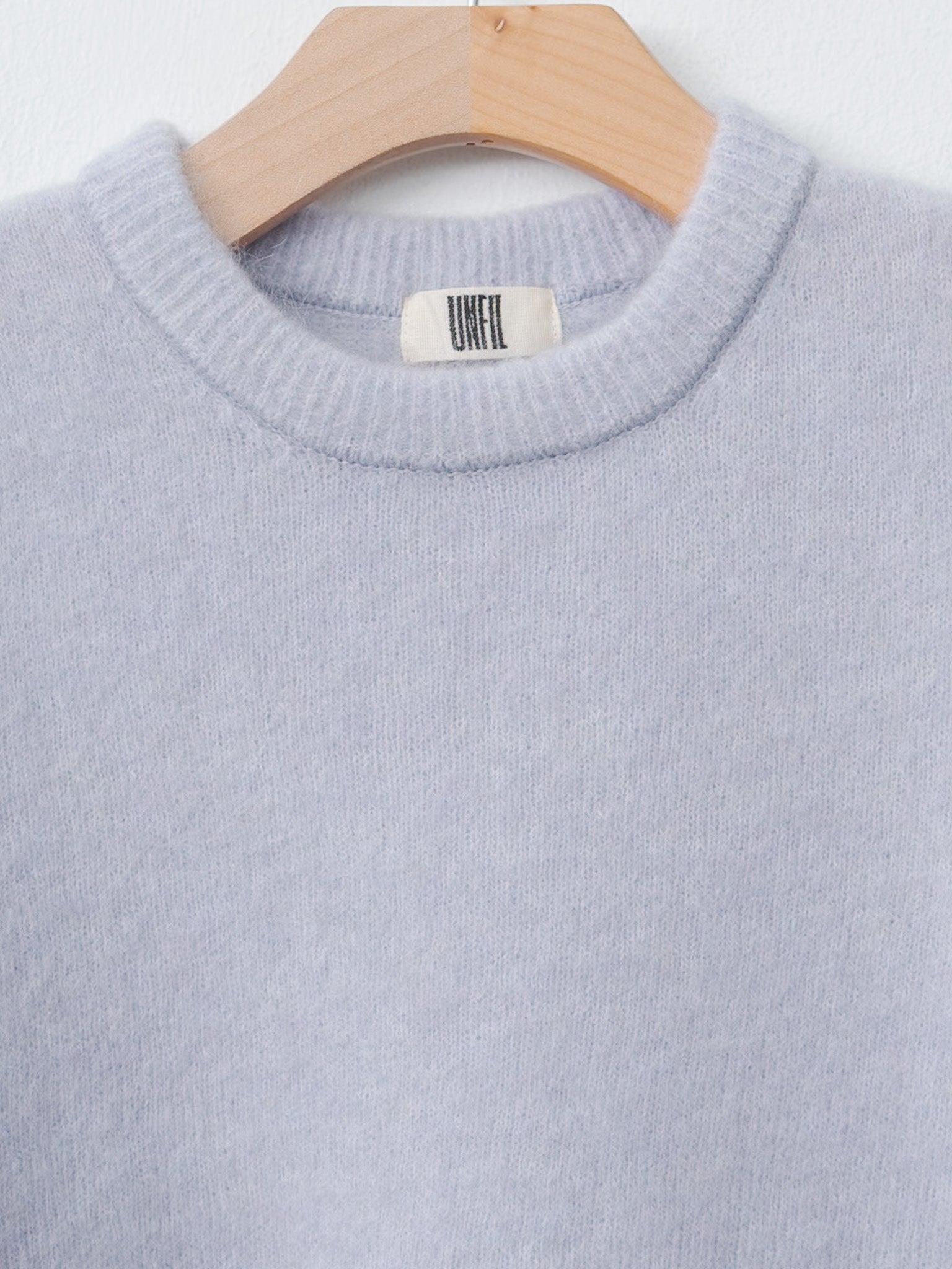 Stretch Superkid Mohair Short-Sleeve P/O - Ice Blue