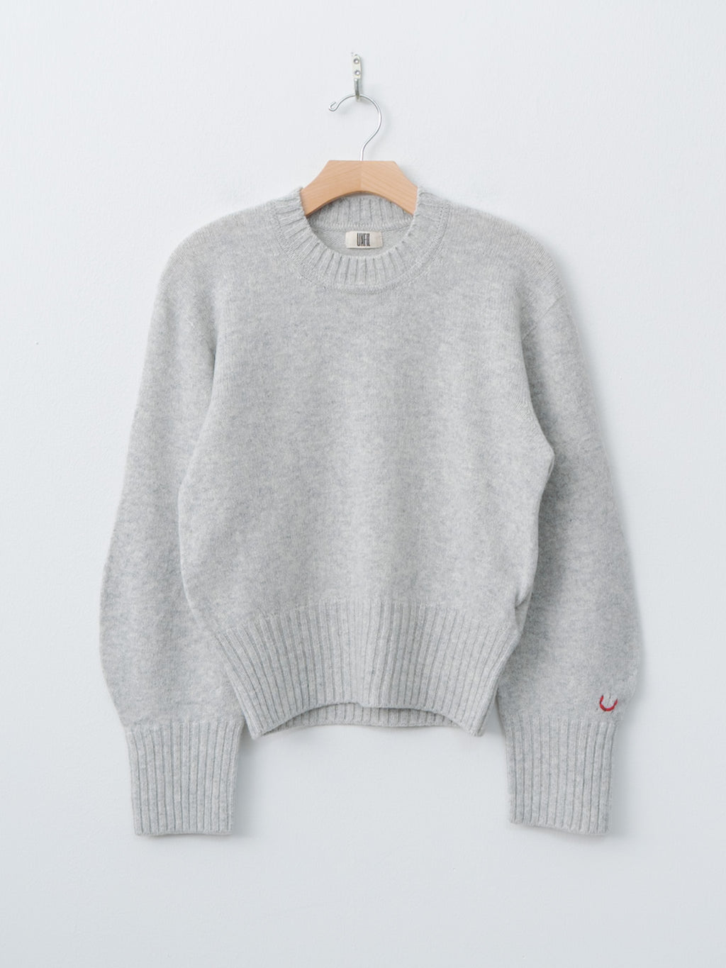 Fine Lambswool Crewneck P/O - Light Gray