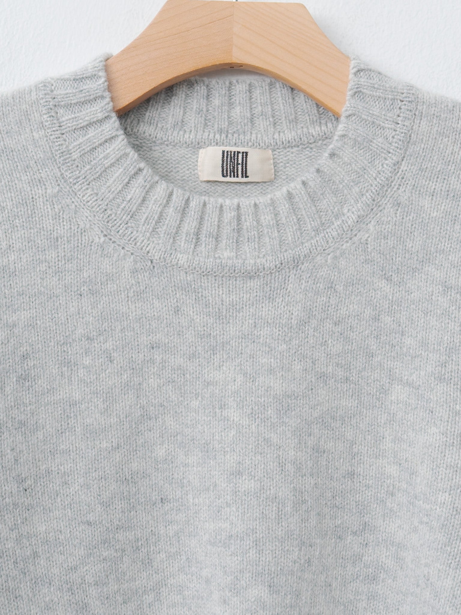 Fine Lambswool Crewneck P/O - Light Gray