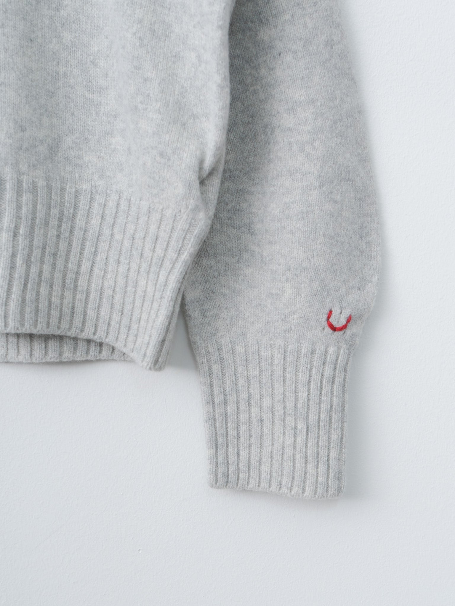 Fine Lambswool Crewneck P/O - Light Gray