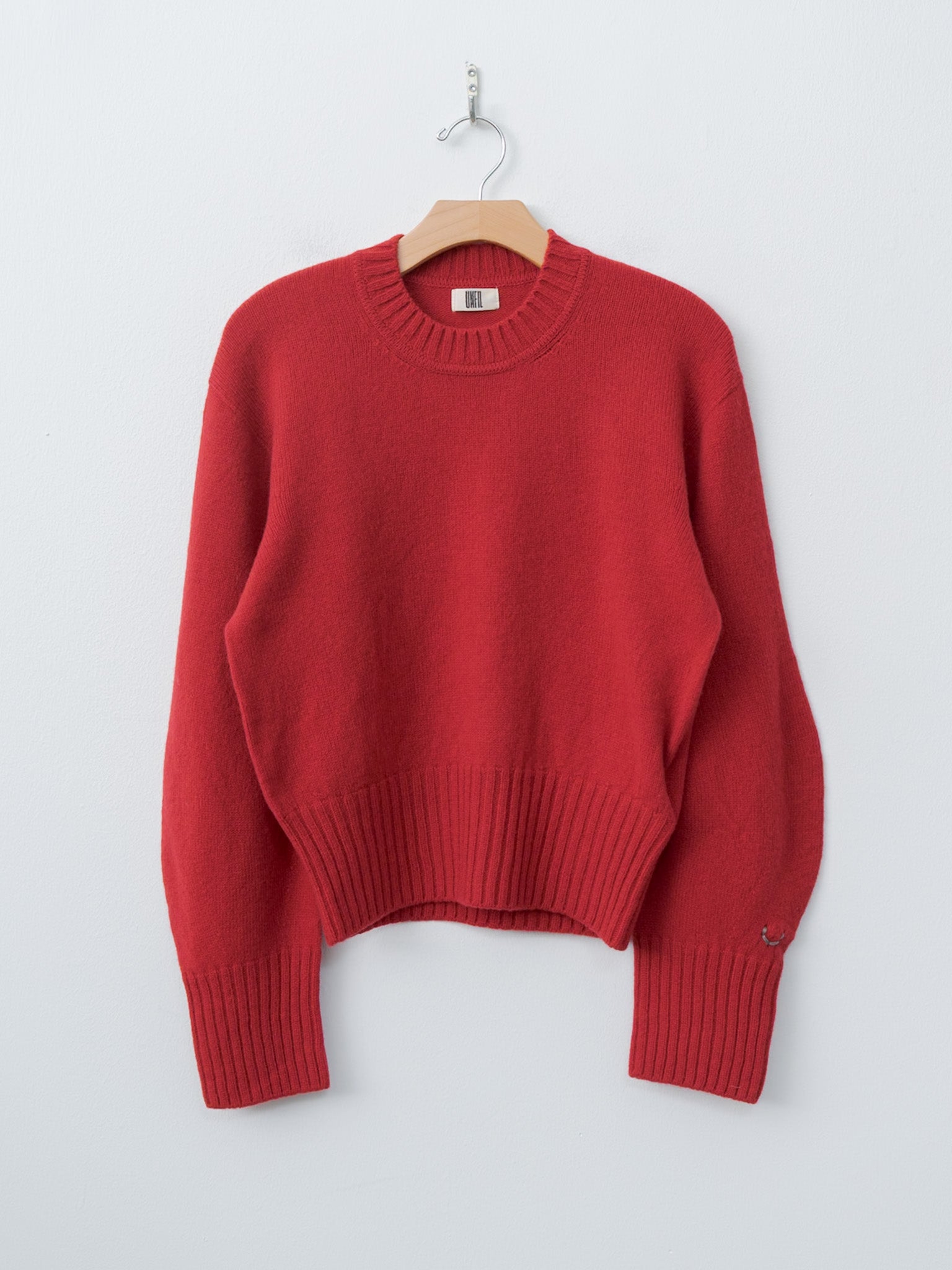 Fine Lambswool Crewneck P/O - Red