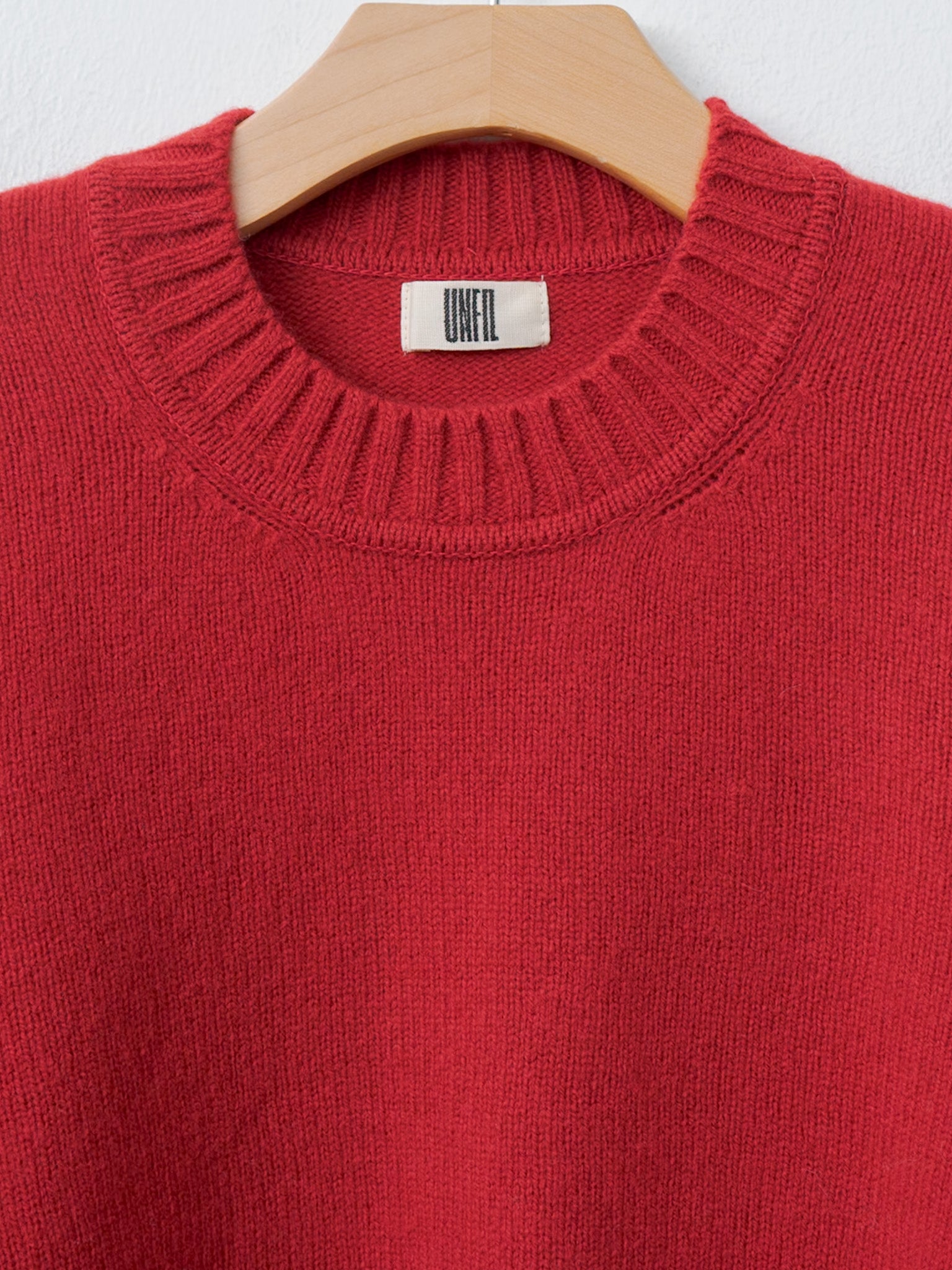 Fine Lambswool Crewneck P/O - Red