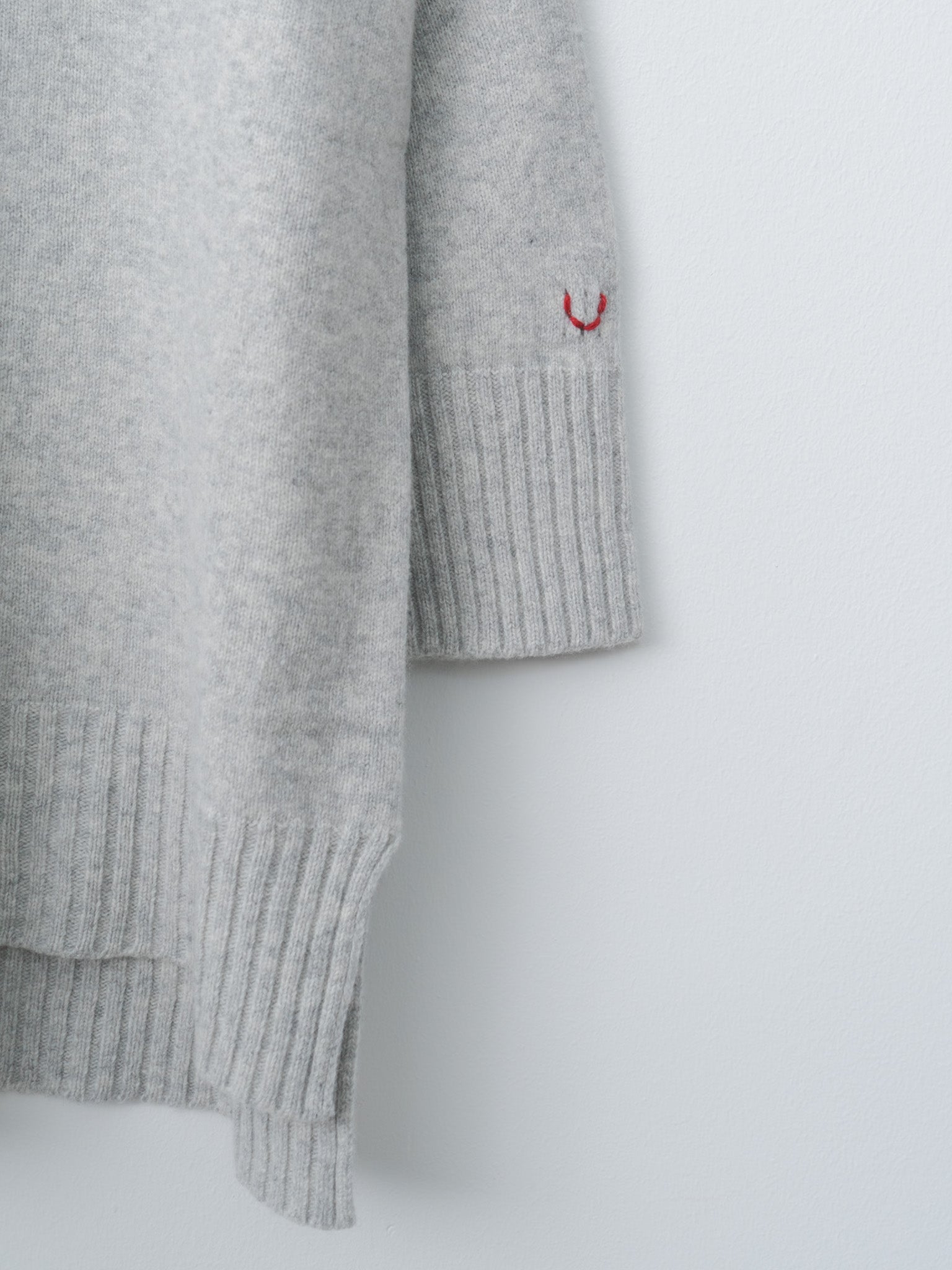 Fine Lambswool Oversized P/O - Light Gray
