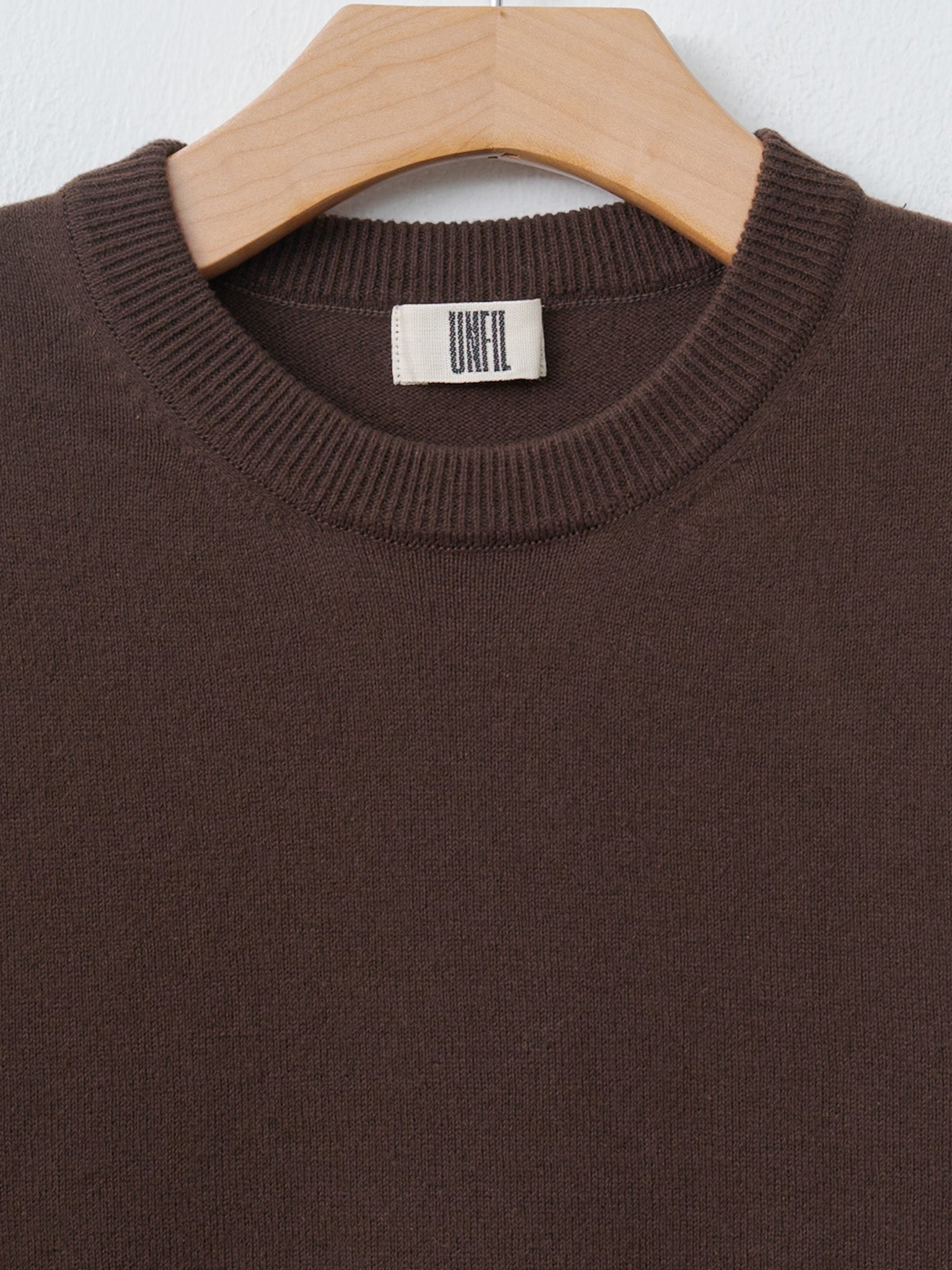 Brushed Silk Cotton Short-Sleeve Gathered P/O - Dark Brown