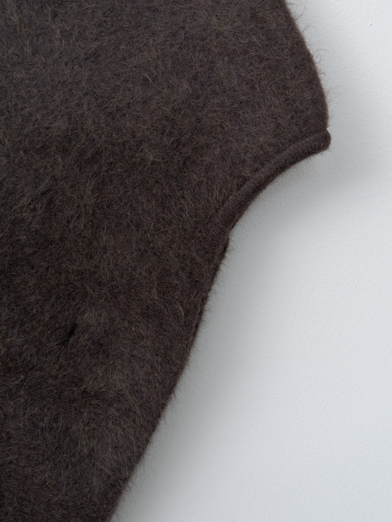 Stretch Superkid Mohair Hooded Stole - Ice Blue, Dark Brown, Black