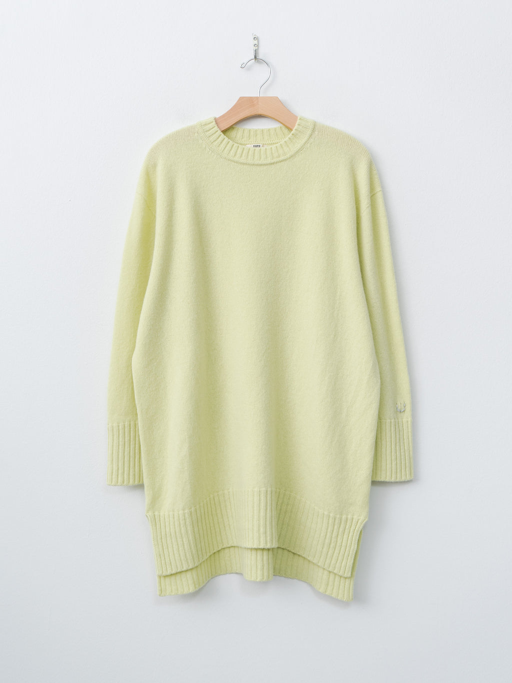 Fine Lambswool Oversized P/O - Lime Yellow