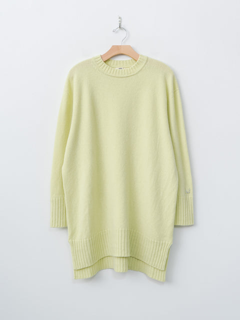 Namu Shop - Unfil Fine Lambswool Oversized P/O - Lime Yellow