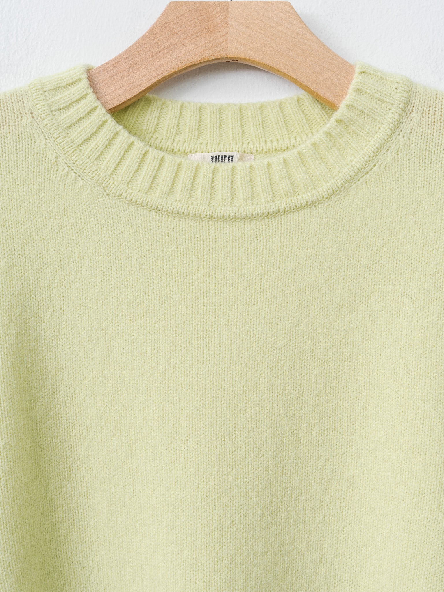 Fine Lambswool Oversized P/O - Lime Yellow