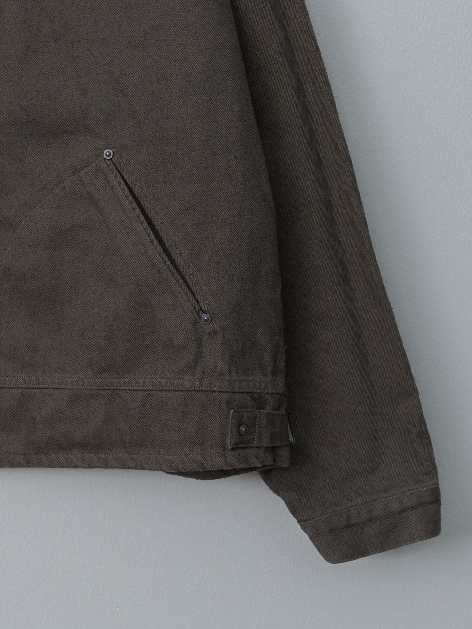 Namu Shop - Kaptain Sunshine Dyed Denim Work Jacket - Cub Brown