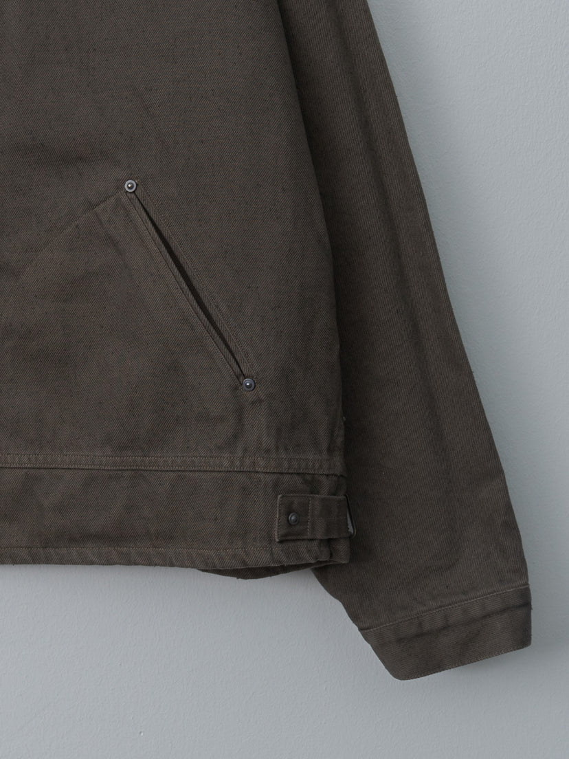 Namu Shop - Kaptain Sunshine Dyed Denim Work Jacket - Cub Brown
