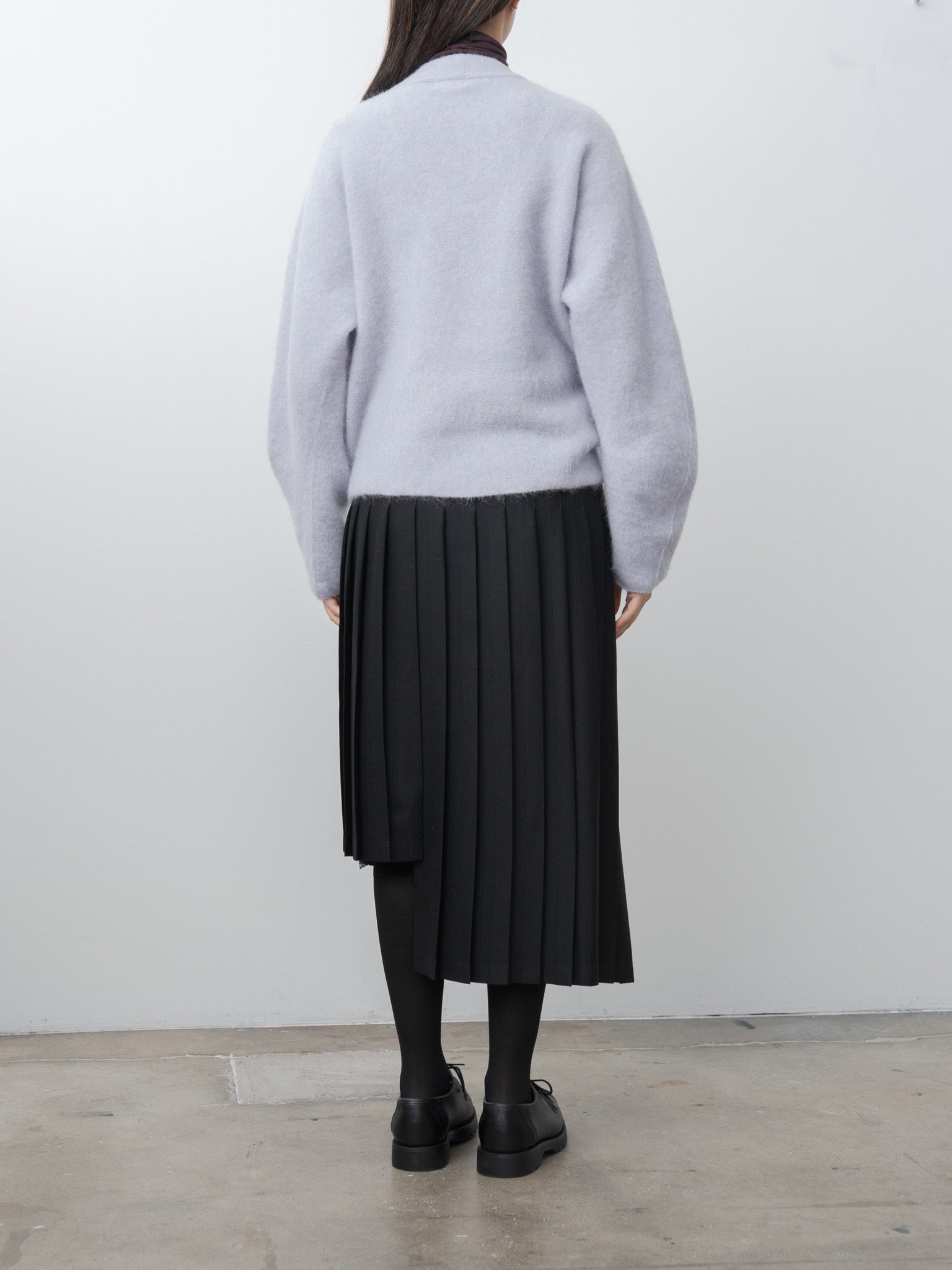 Stretch Superkid Mohair Cardigan - Ice Blue