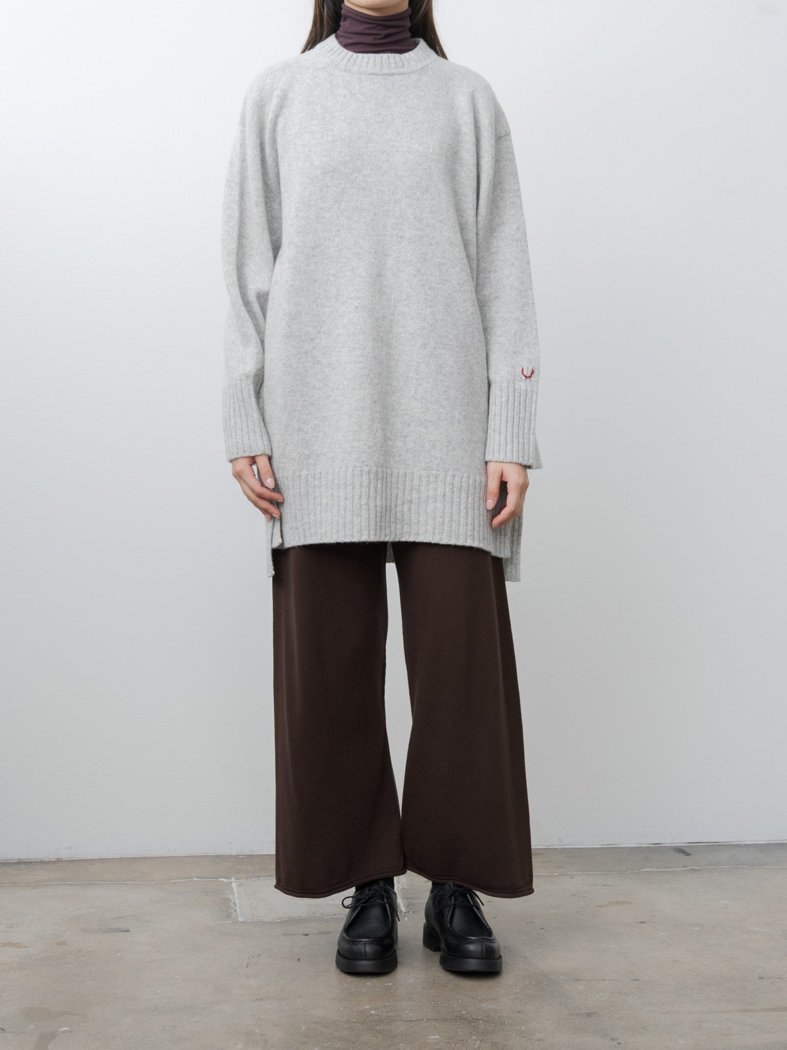 Fine Lambswool Oversized P/O - Light Gray