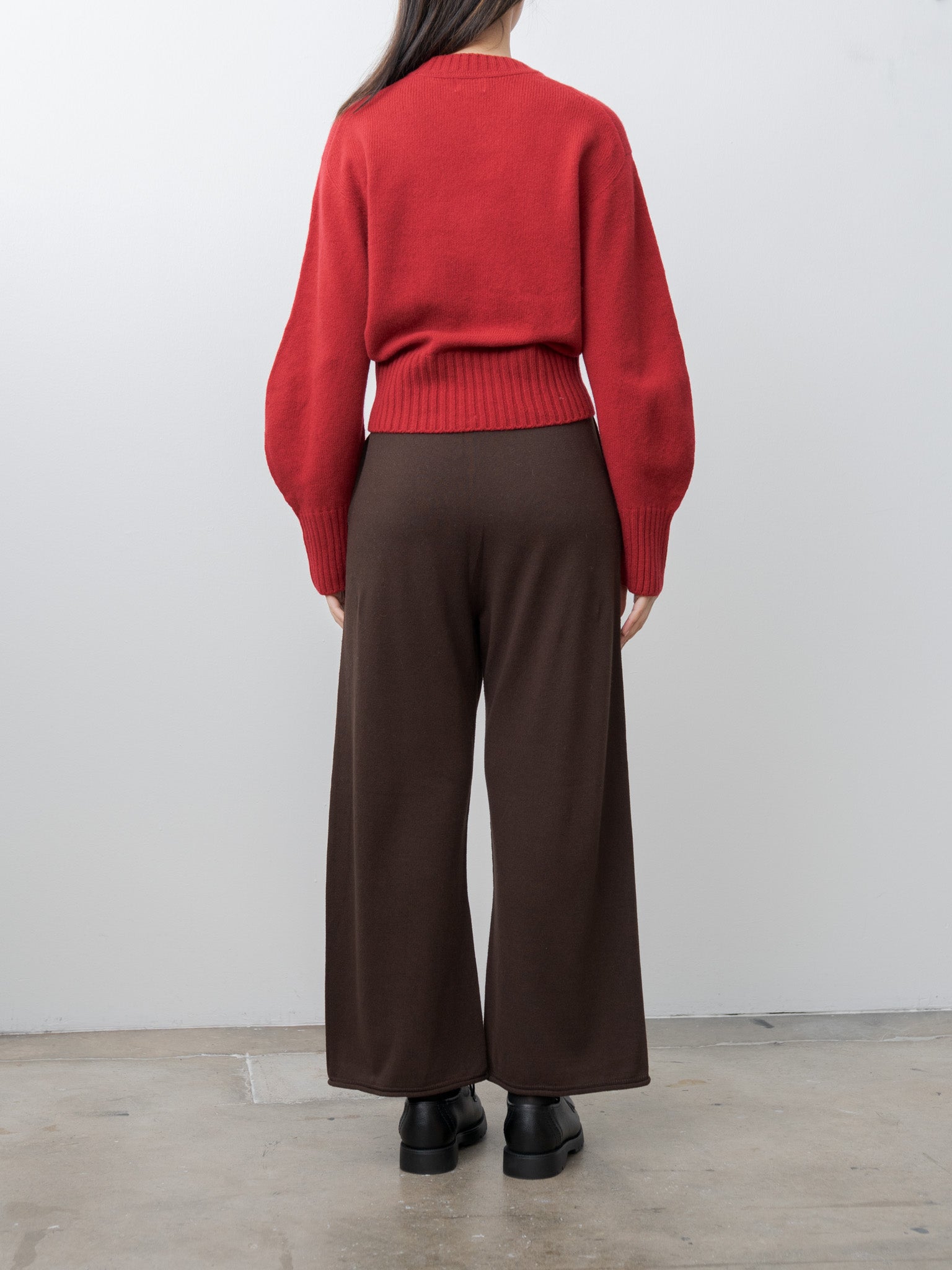 Fine Lambswool Crewneck P/O - Red