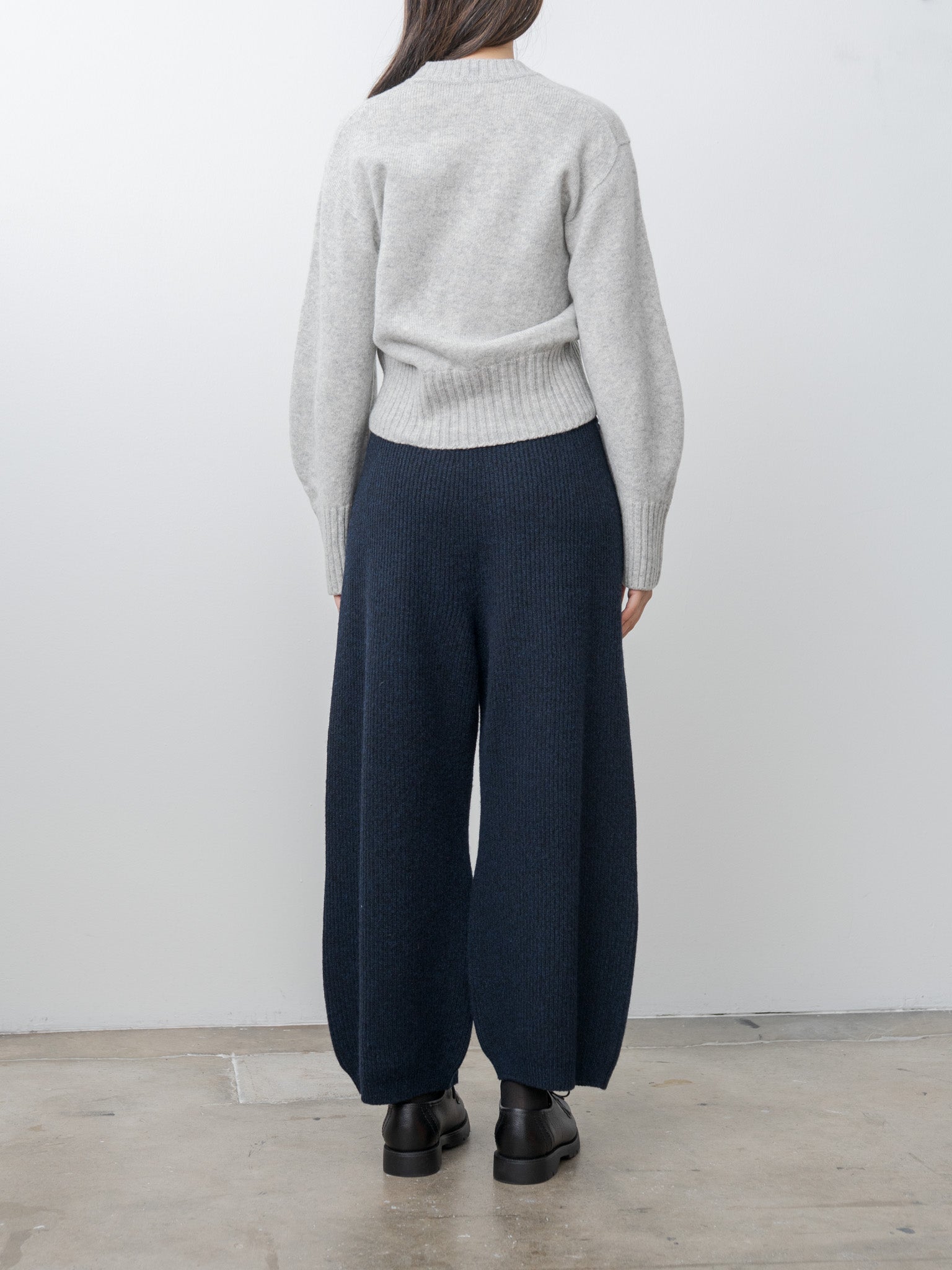 Fine Lambswool Crewneck P/O - Light Gray