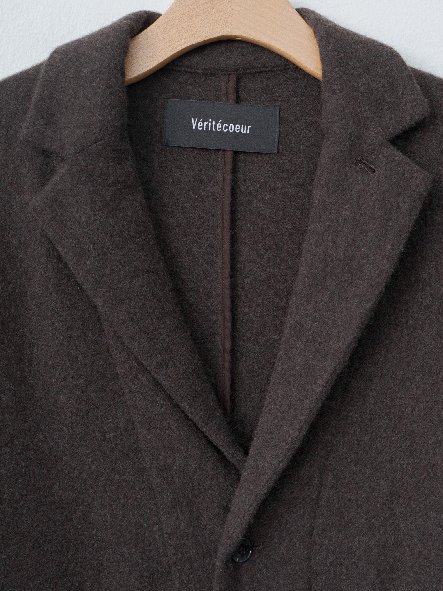 Wool Tailored Jacket - Brown
