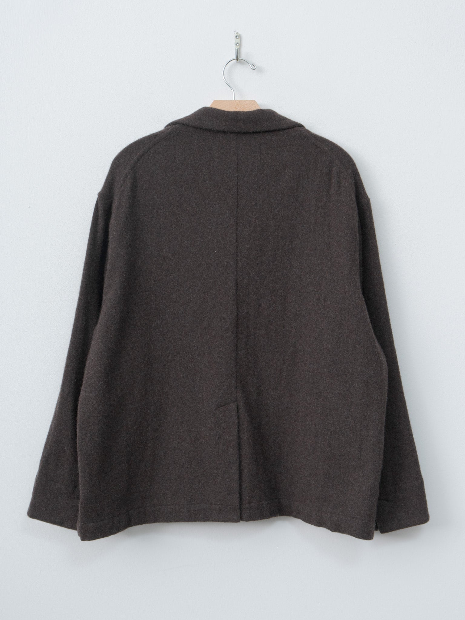 Wool Tailored Jacket - Brown