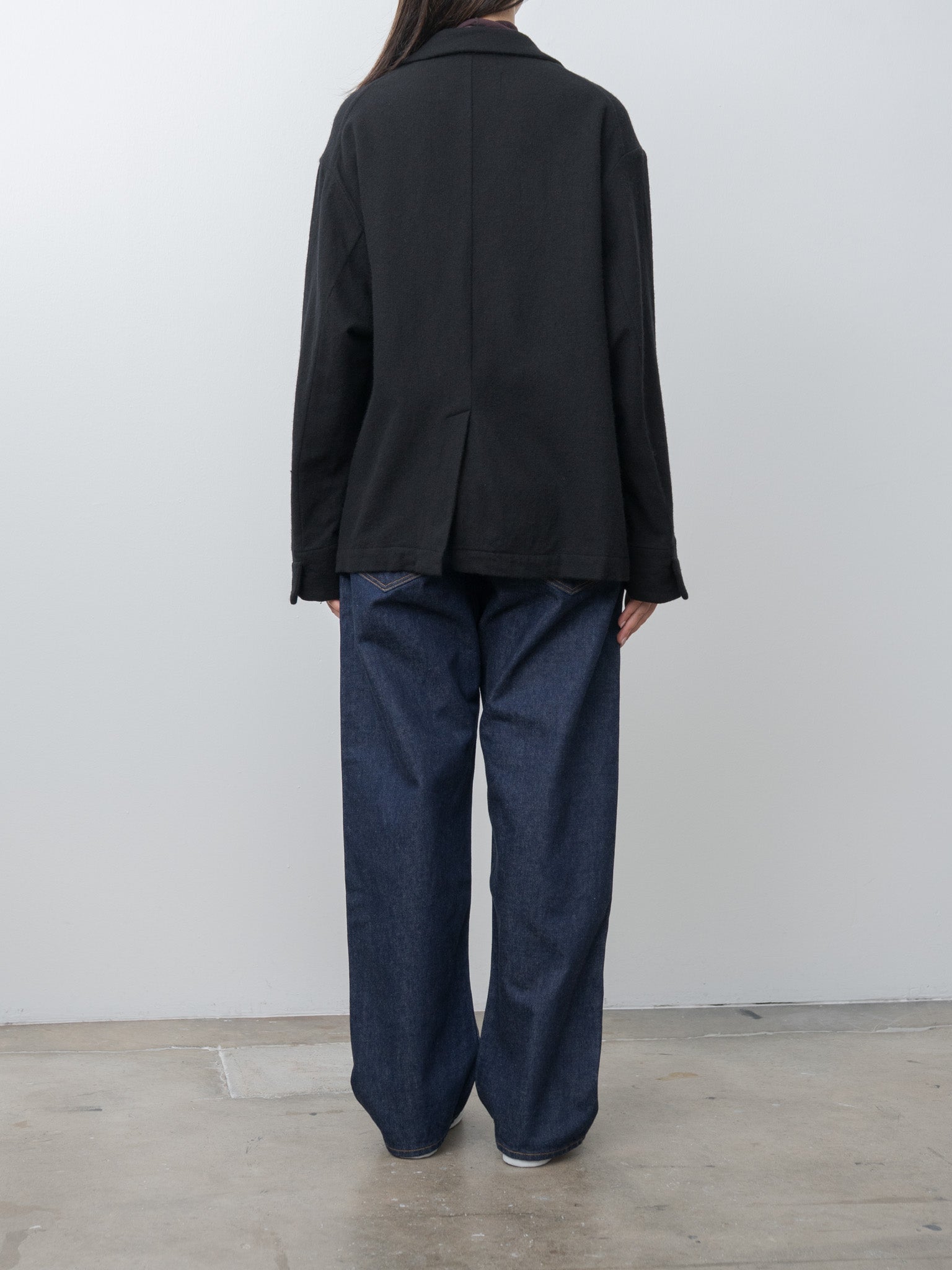 Wool Tailored Jacket - Black