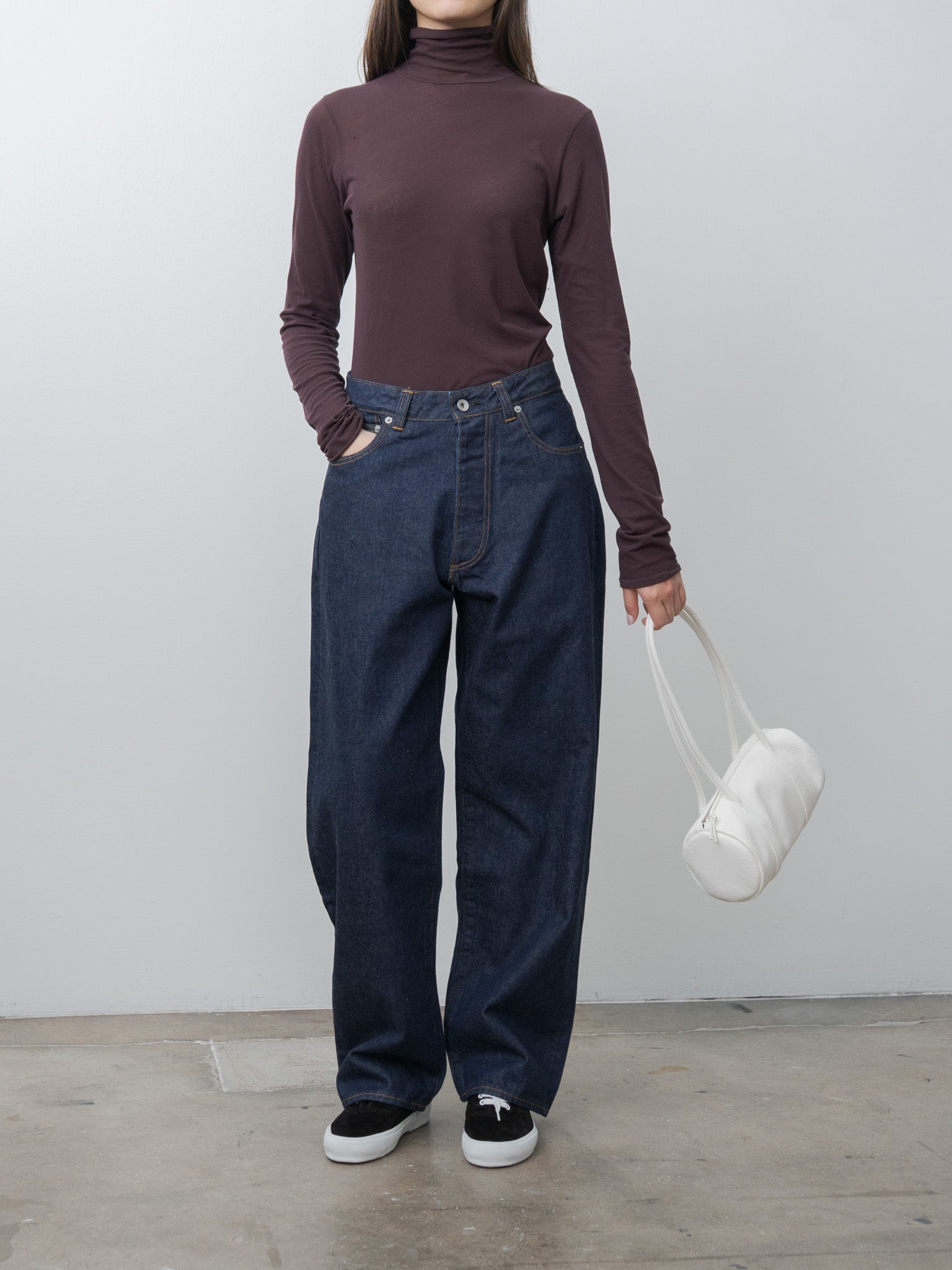 Cylinder Boston Long Handle - White