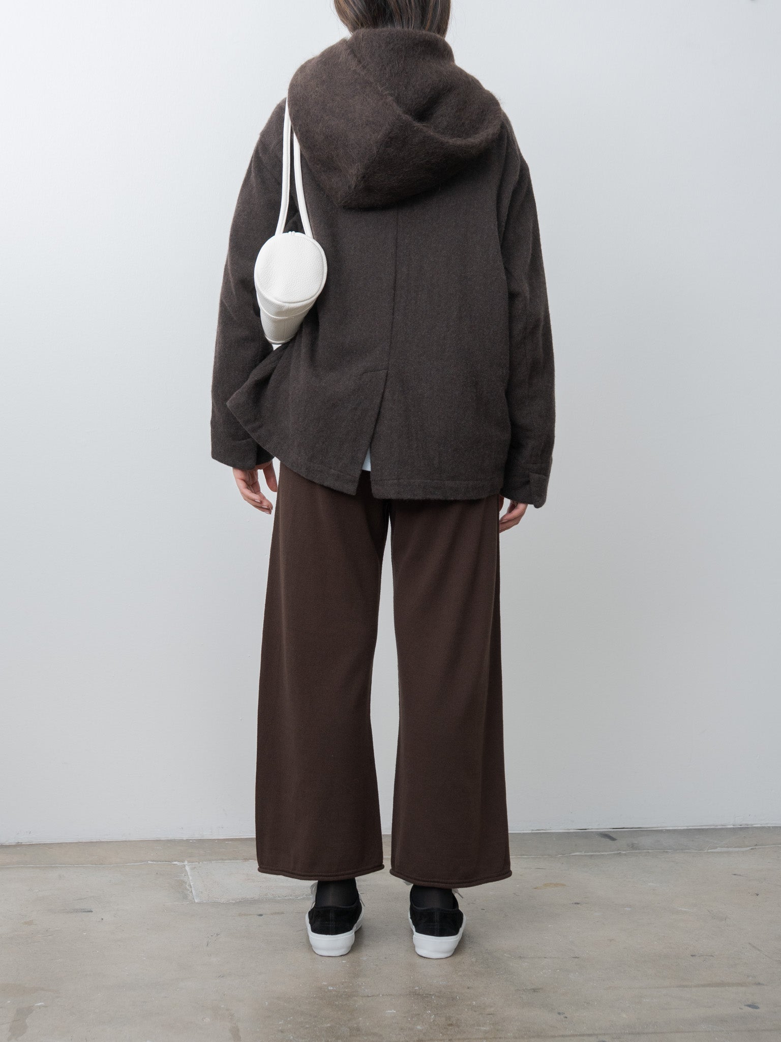 Wool Tailored Jacket - Brown