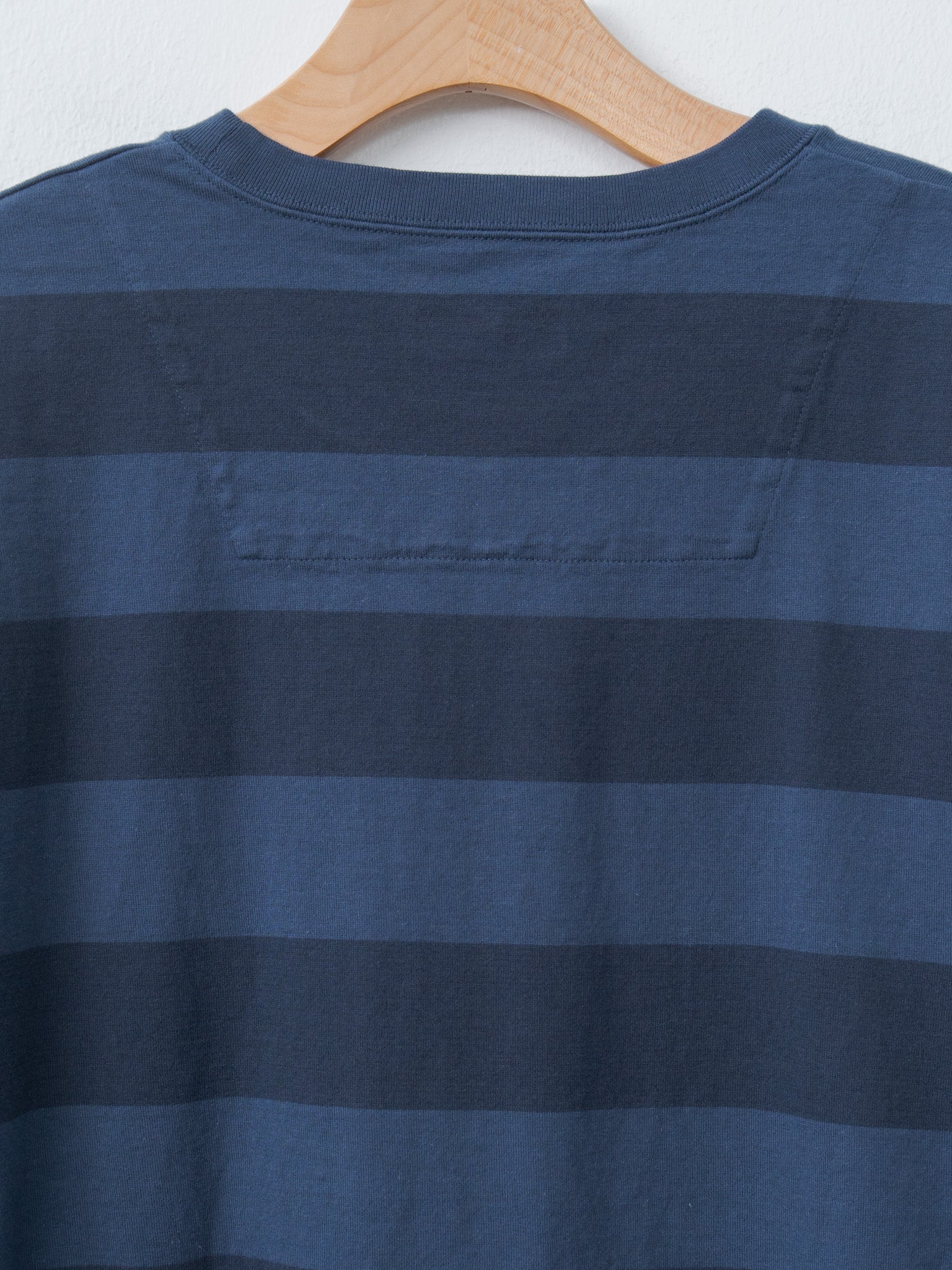 Namu Shop - ts(s) Garment Dye Stripe Baggy T-Shirt - Navy