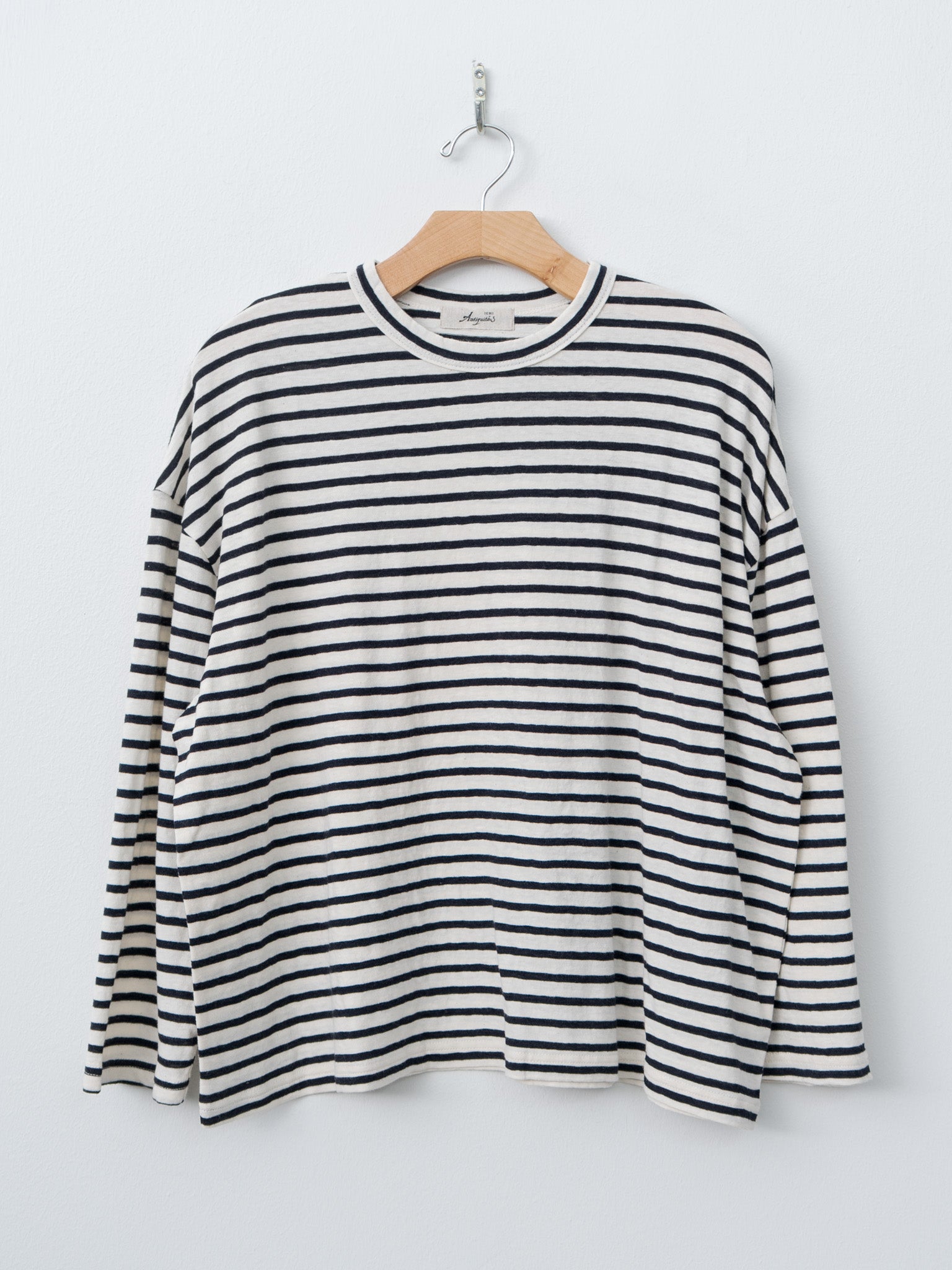 Stripe Pullover Tee - White/Navy