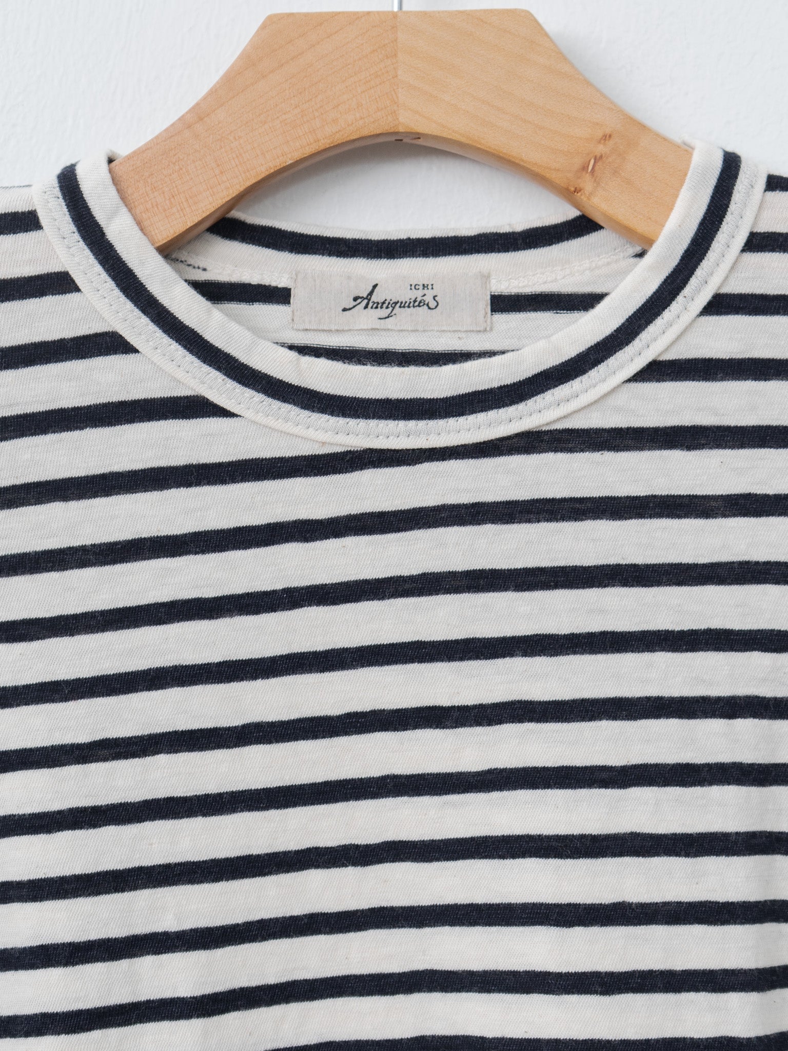 Stripe Pullover Tee - White/Navy