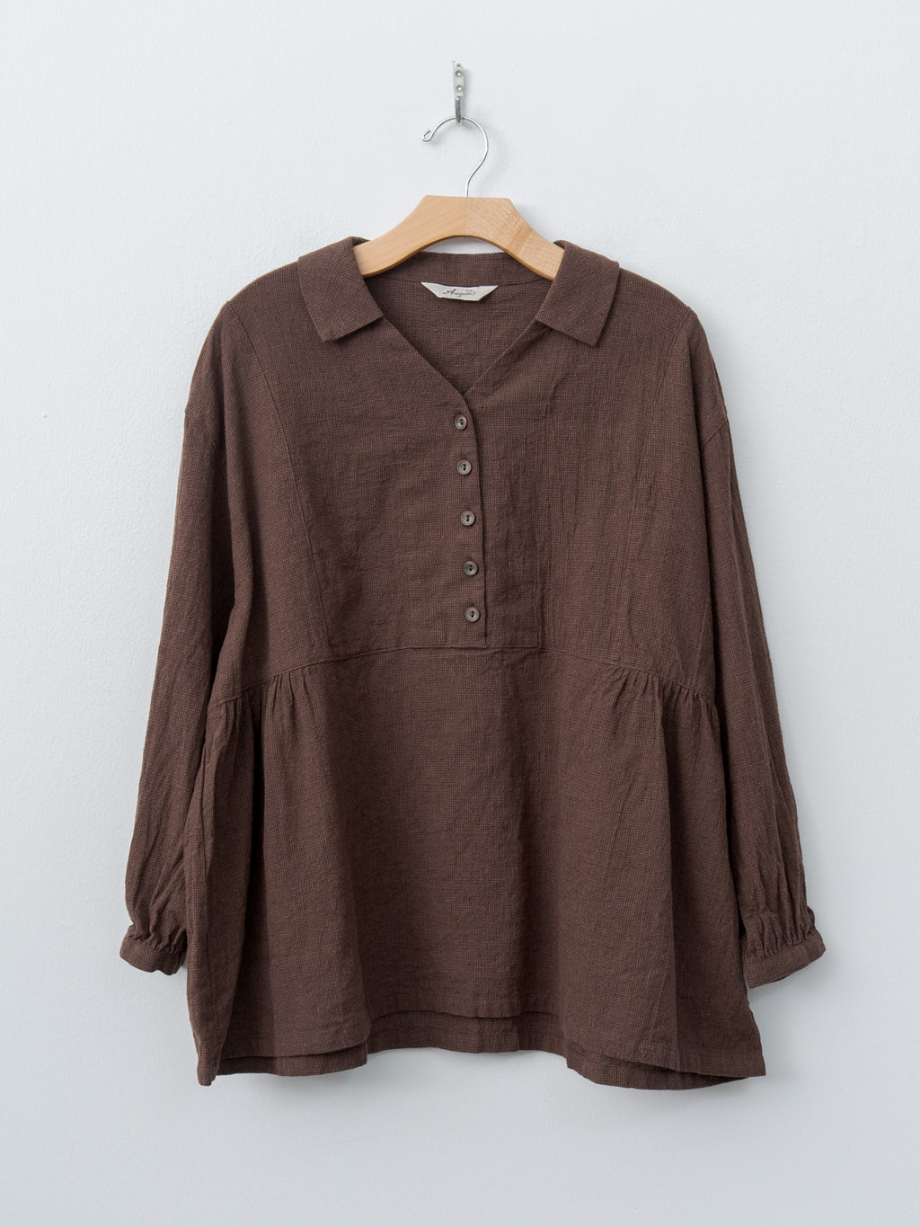 Houndstooth Shirt - Brown