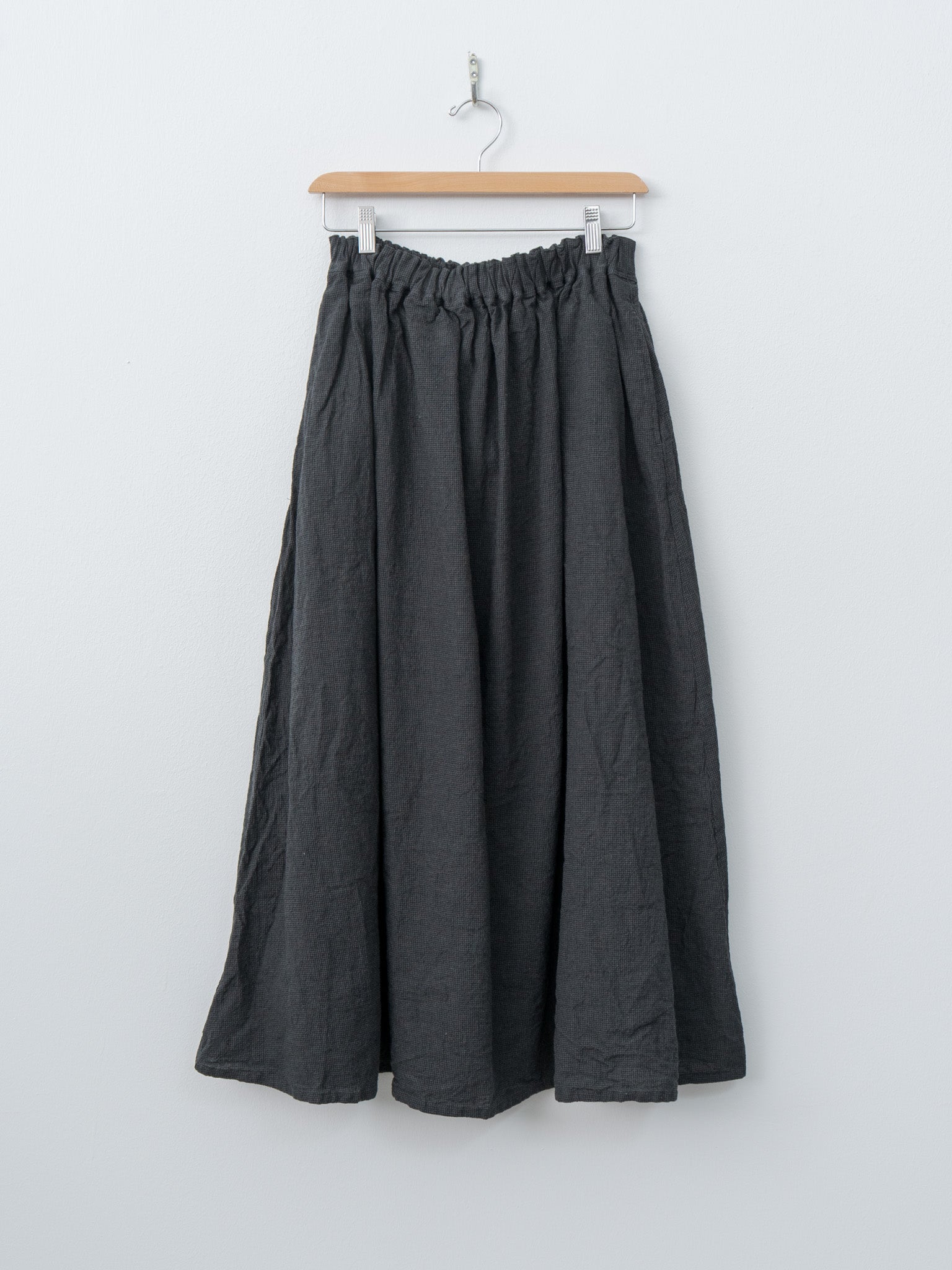 Houndstooth Skirt - Charcoal